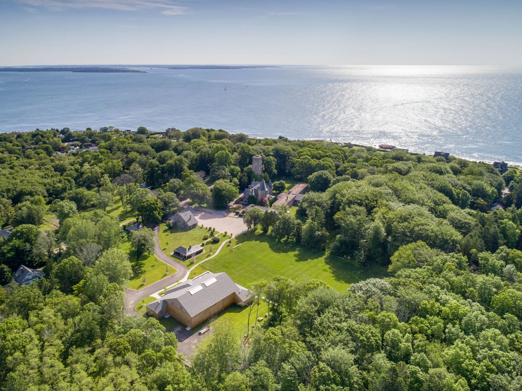 Middlebridge School drone shot in Rhode Island