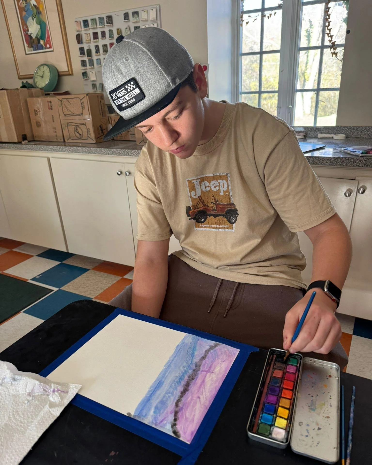 Quiet moments of focus. Bright bursts of creativity. 🎨✨ #MiddlebridgeArt #MindfulnessInAction