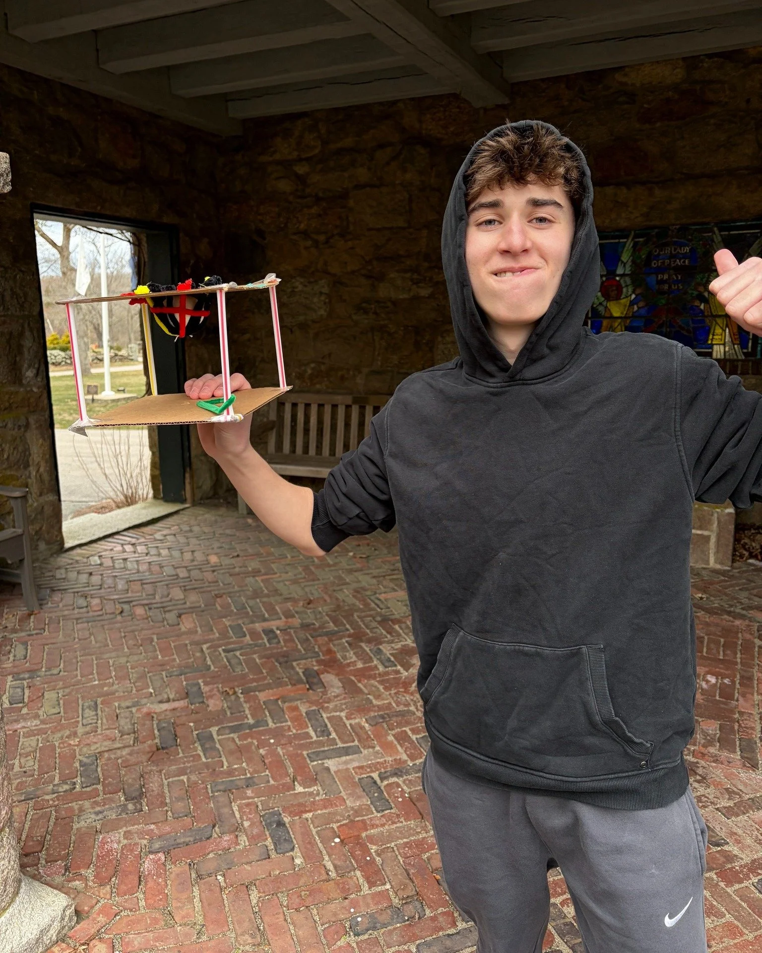 From concept to creation... ✈️ Students designed and tested their own structures in our annual egg drop challenge.🥚 #MBSEggDrop #OutdoorLearning #EngineeringAtWork