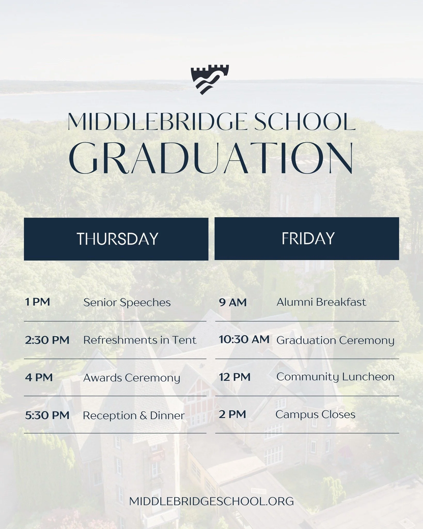 Welcome to Graduation Week at Middlebridge School. 🎓 

#MiddlebridgeGraduation #Commencement #ClassOf2026