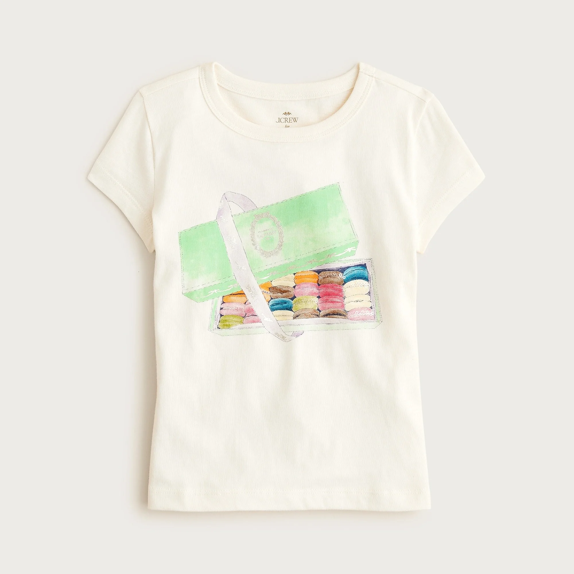 Ladurée x Crewcuts collab; drawn in Procreate; featuring foil and sequins