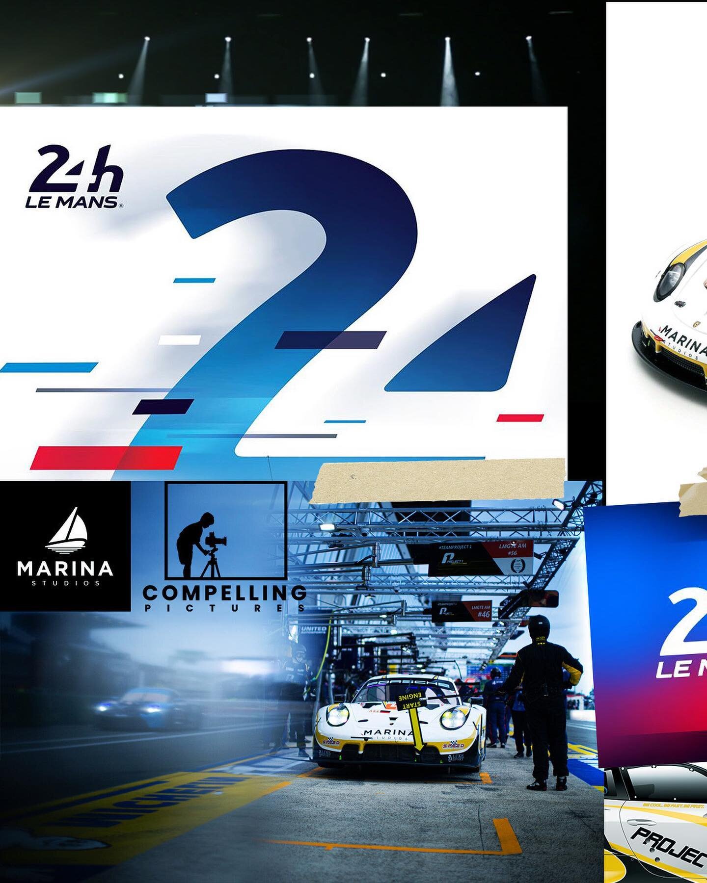 SWIPE LEFT to see more.
Fun fact: In 2021 @marinastudios_boston and Compelling Pictures were proud sponsors of #teamproject1 in the 89th annual &ldquo;24 hours of Le Mans&rdquo; endurance race. 

The event drew in over 50,000 spectators and was held 