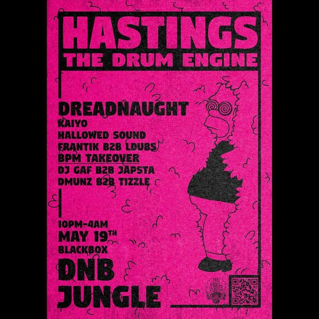 Keen as for this one supporting @dreadnaughtuk at @blackboxhst for the next @thedrumengine event down in Hastings on the 19th!

#dnb #junglemusic #hastings #uk #dnbrollers #drumandbass #dnbnation