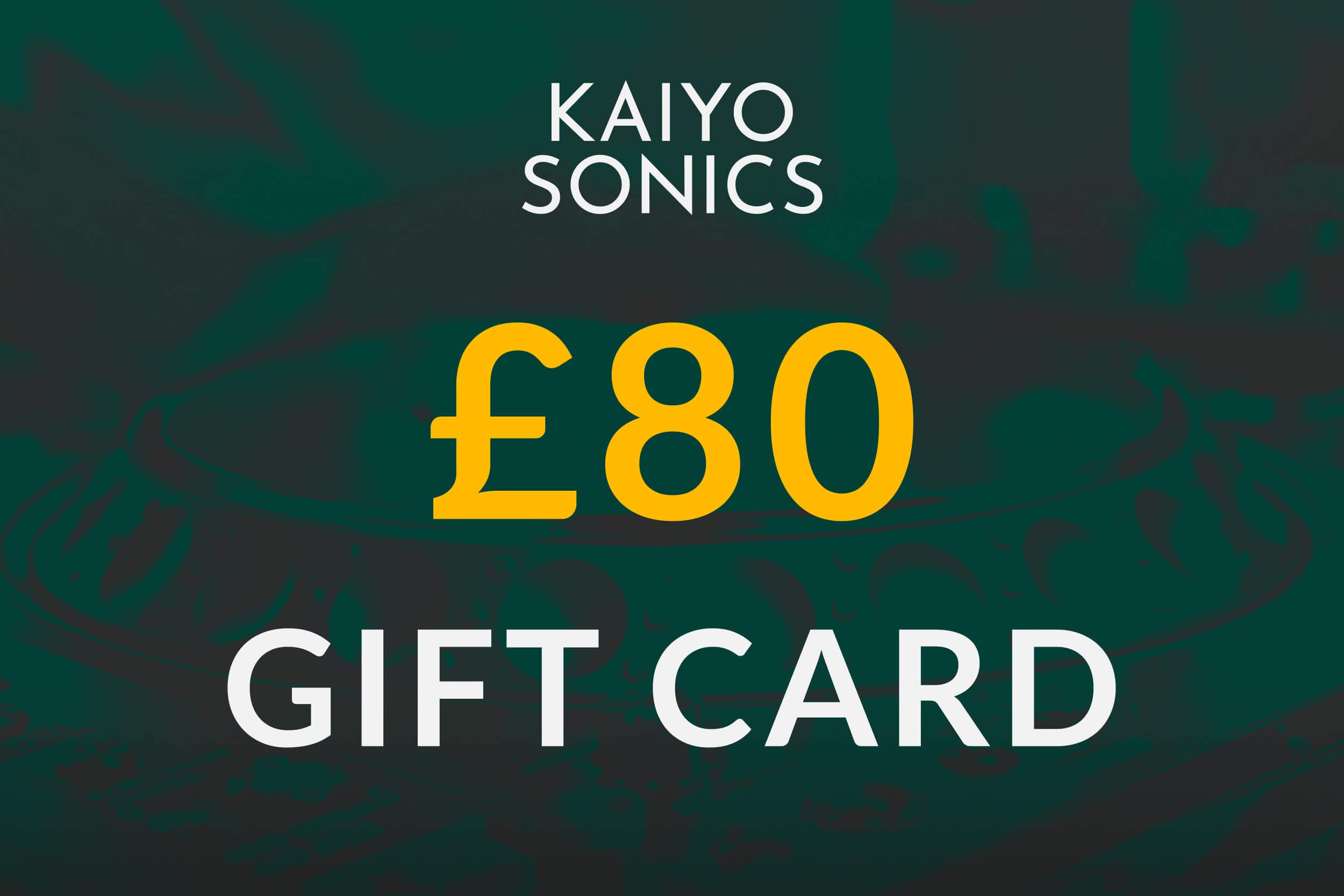 product thumbnail with green background image of Pioneer CDJ jog wheel and yellow and white text saying '£80 gift card'