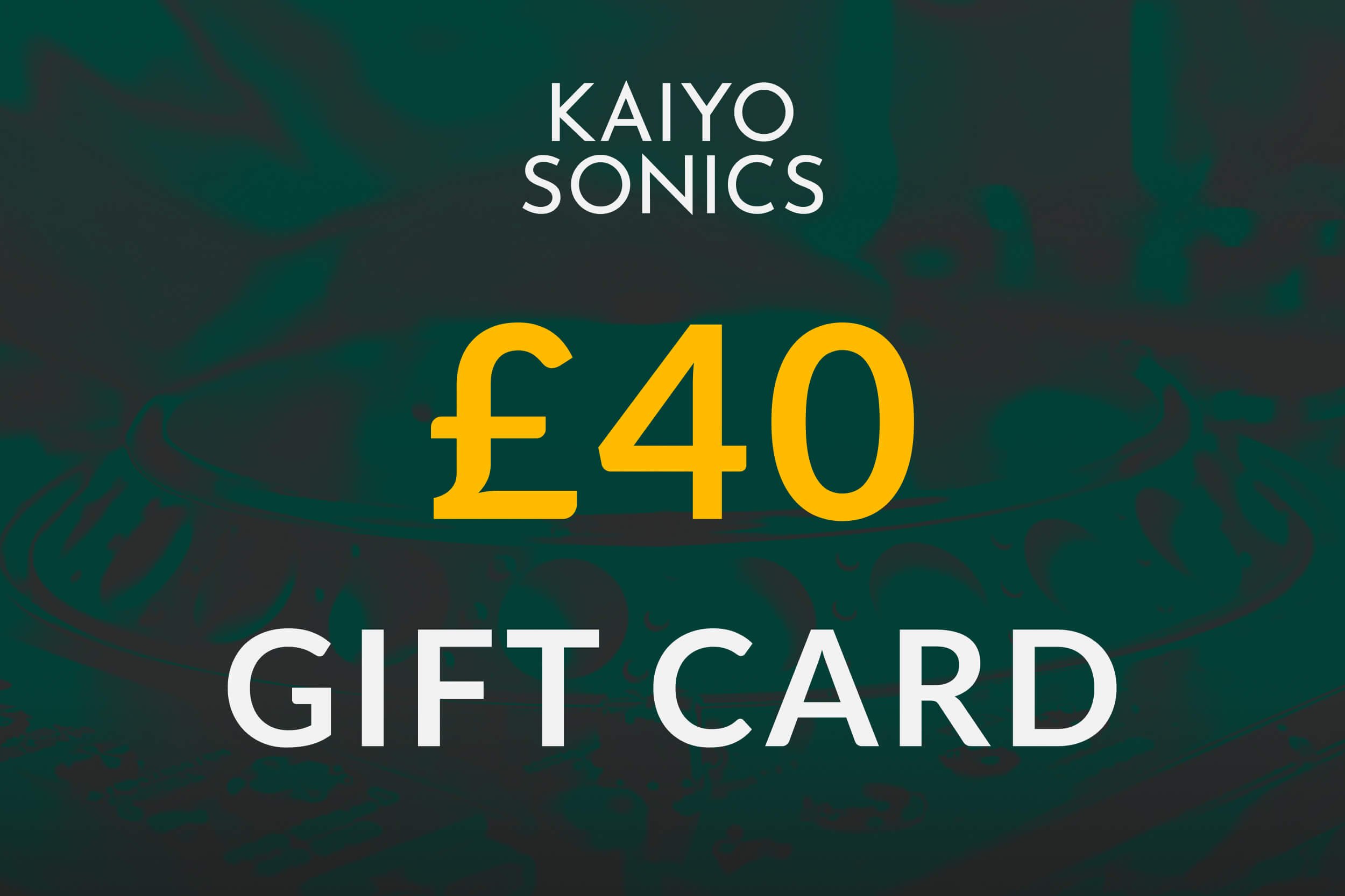 product thumbnail with green background image of Pioneer CDJ jog wheel and yellow and white text saying '£40 gift card'