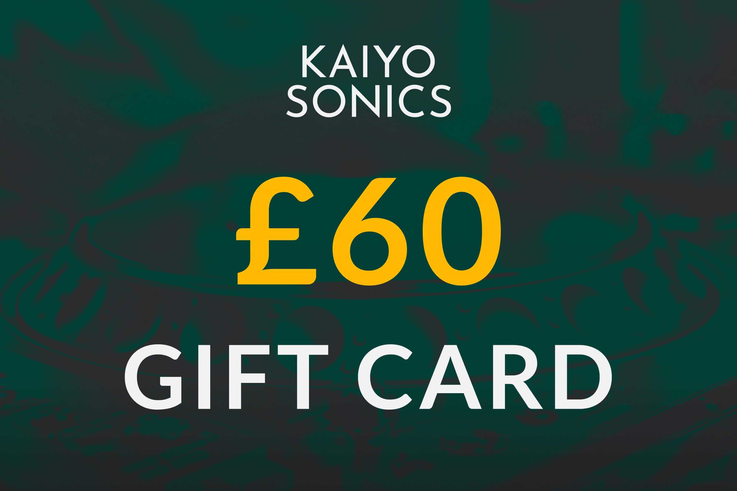 product thumbnail with green background image of Pioneer CDJ jog wheel and yellow and white text saying '£60 gift card'