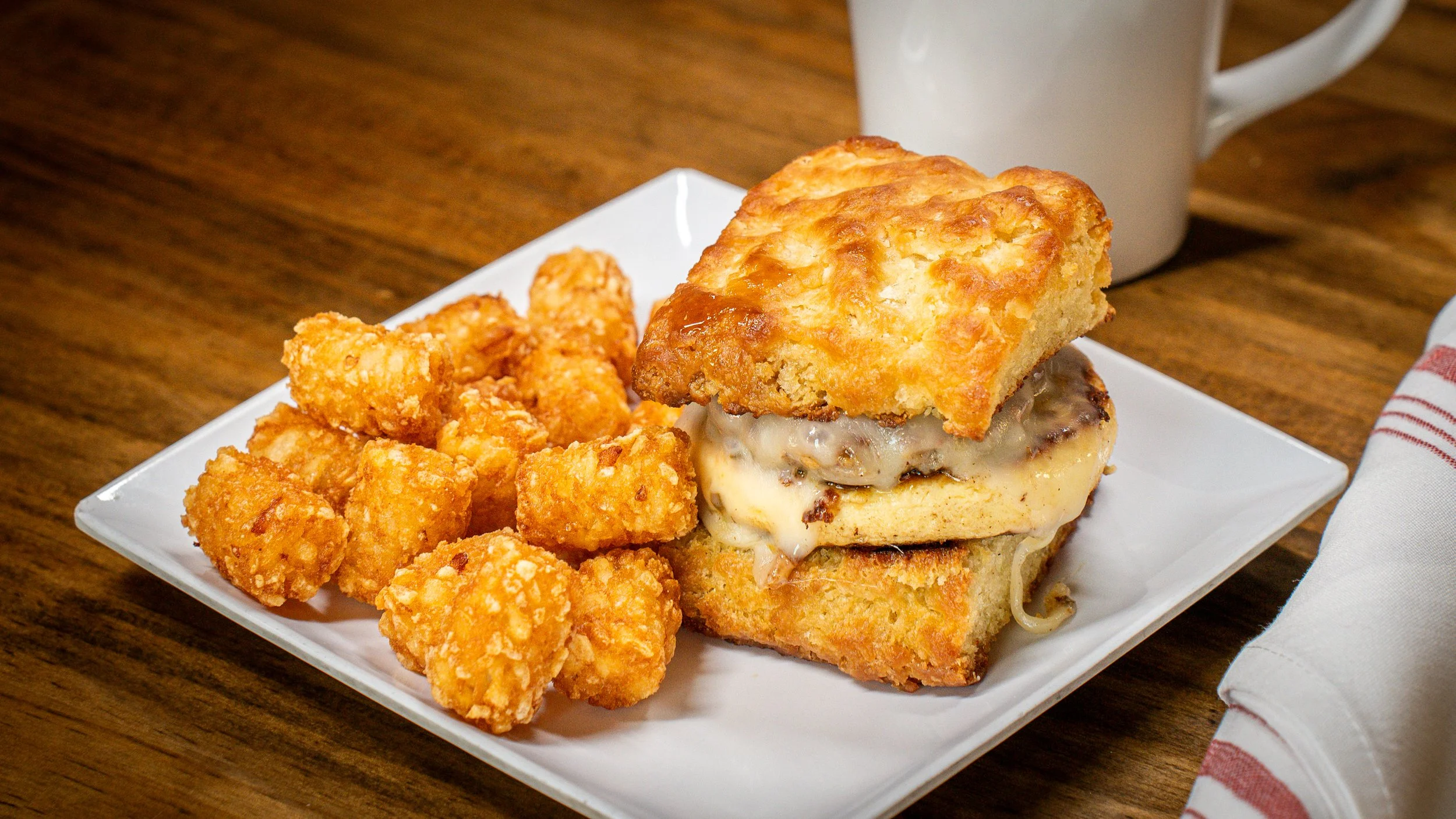 Sausage & Hot Honey Biscuit