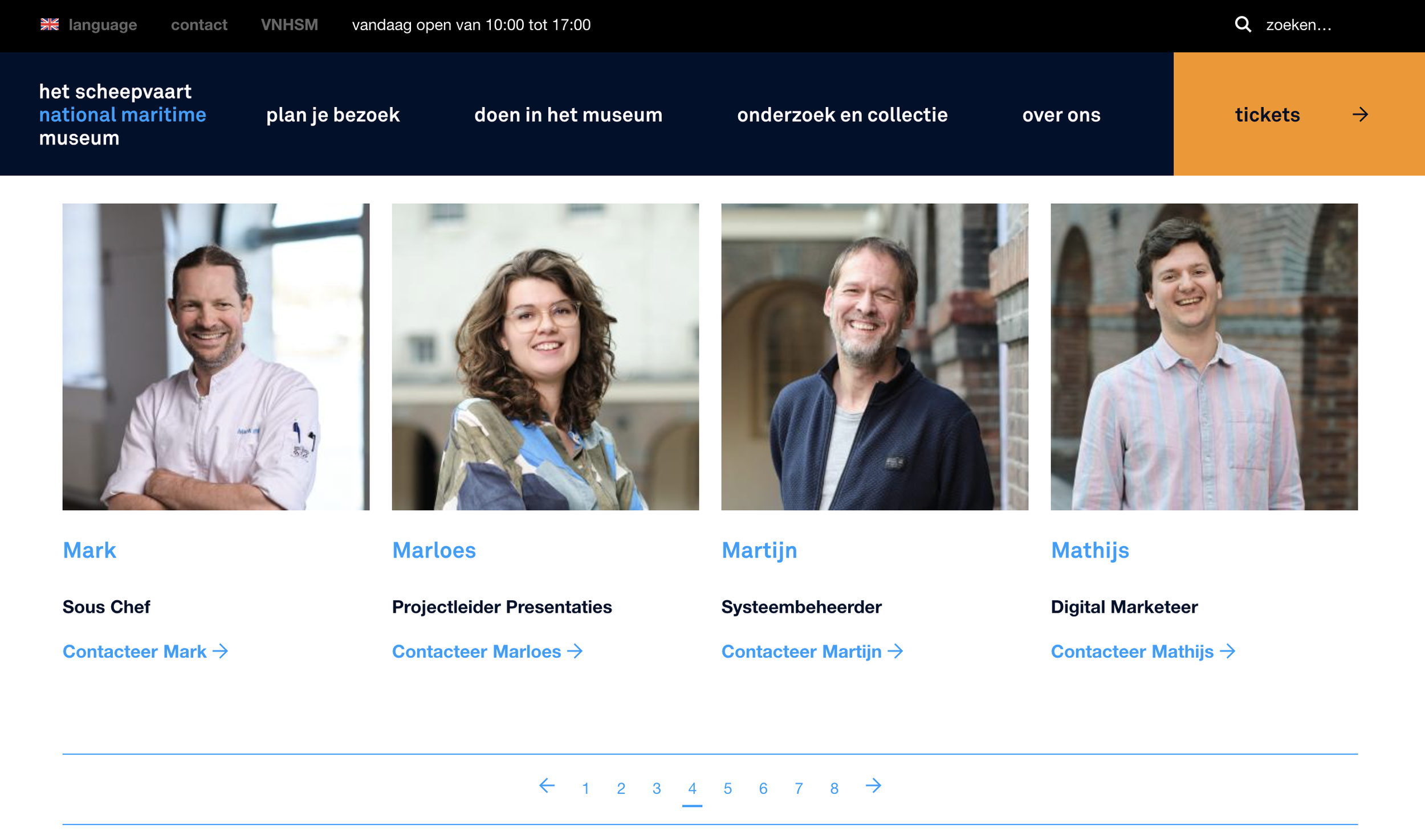 Website Het Scheepvaartmuseum