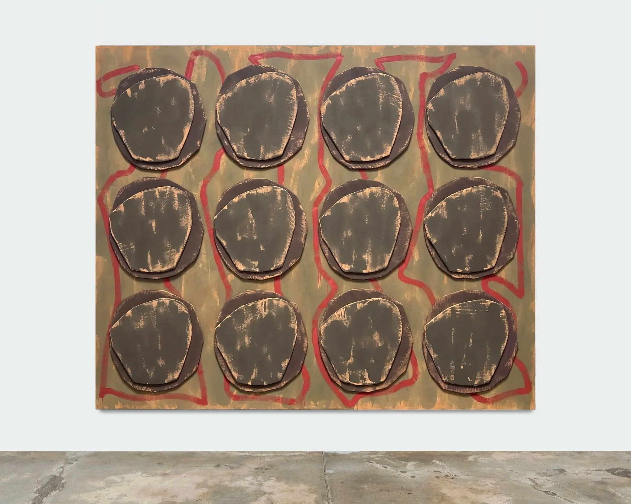 The Serpent's Garden,
2026,
acrylic on canvas and board, 
182.7 x 219.2 x 7.7 cm | 72.0 x 86.0 x 3.0 in