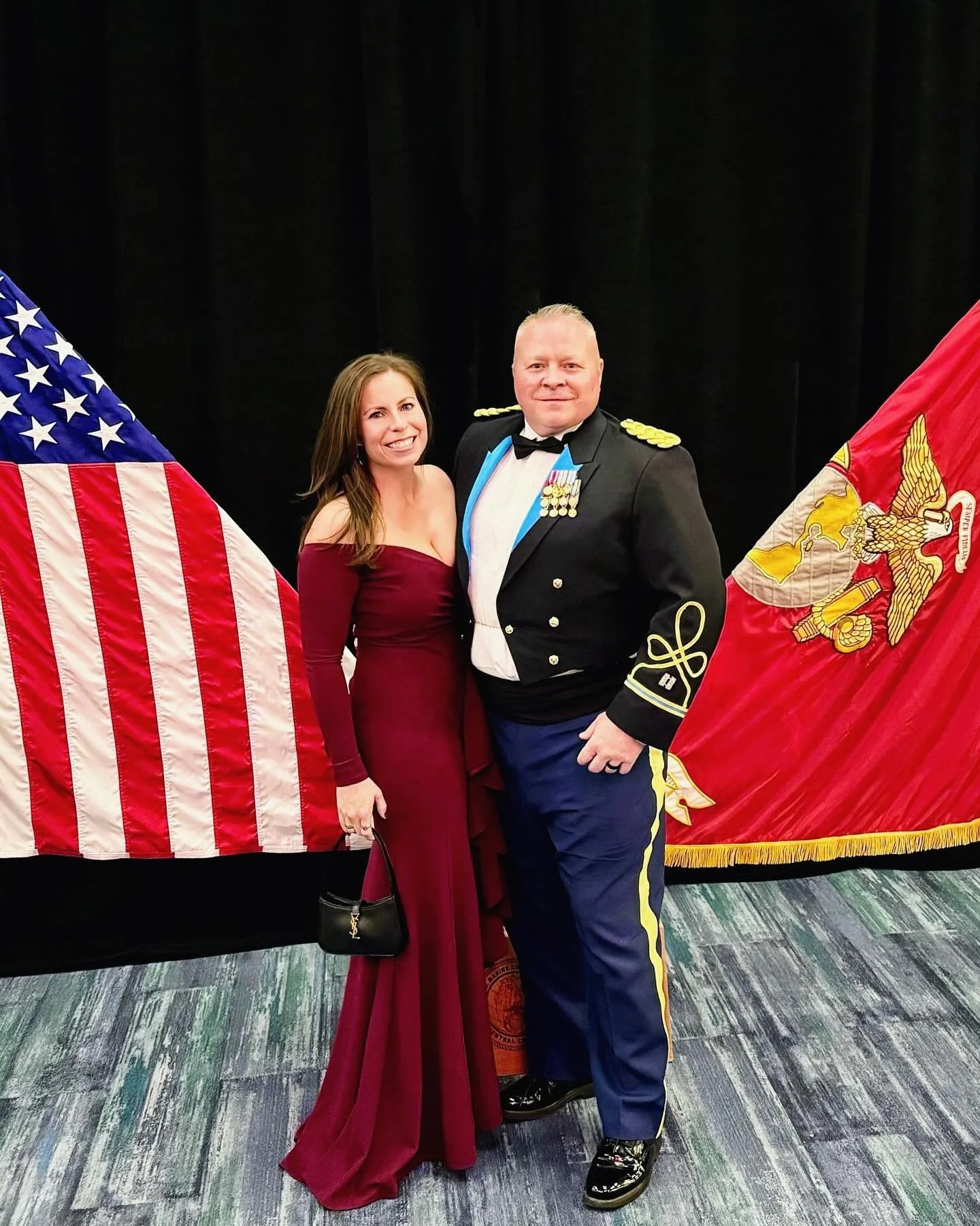 Honored to celebrate 250 years of the United States Marine Corps - and to stand beside my husband, Jamey Ketler, CPT, USAR (Ret.), whose nearly 12 years in the Marines and 26-year military career reflect the very best of what this milestone represent