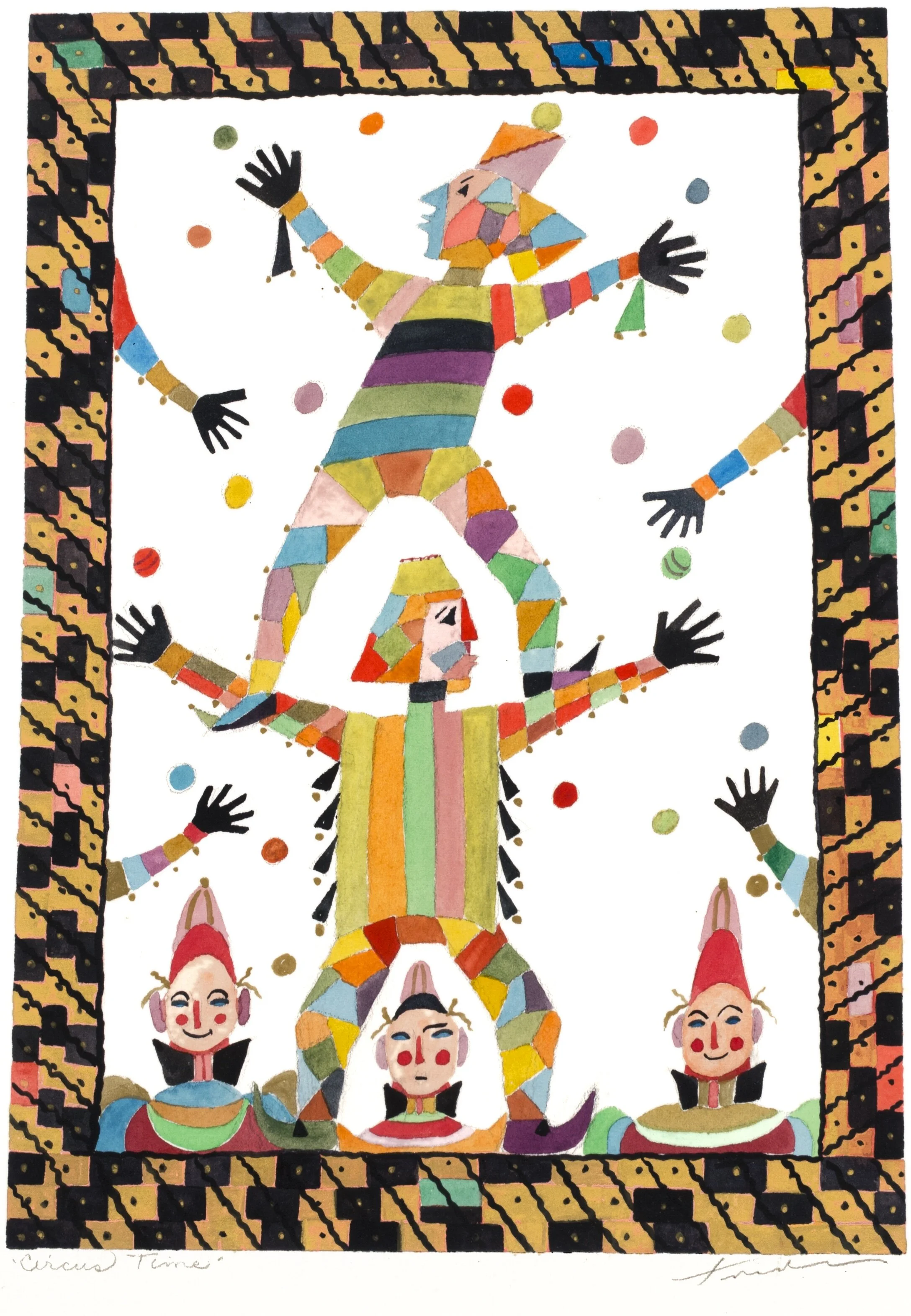 Circus Time | 14” x 10” | Gouache