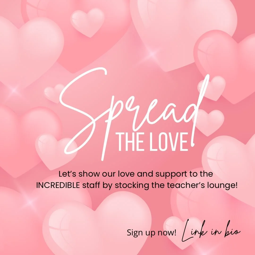 🩵 It&rsquo;s time to&nbsp;Spread the Love! Show your love and support for our incredible TMS staff by helping us stock the teacher&rsquo;s lounge with snacks and drinks!&nbsp;

🔗Click the link in the bio to sign up. 

Drop off your items to the TMS