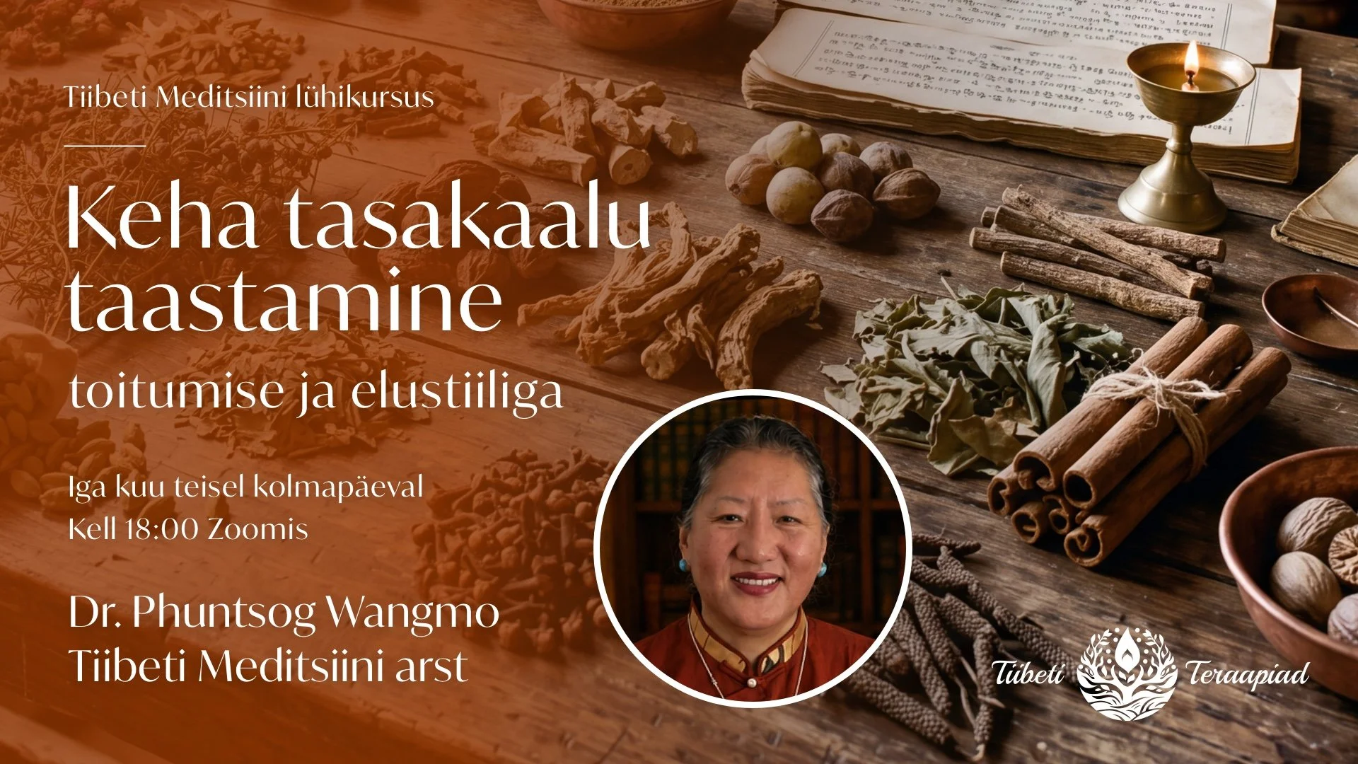 Tiibeti Meditsiini lühikursus Dr. Phuntsog Wangmoga