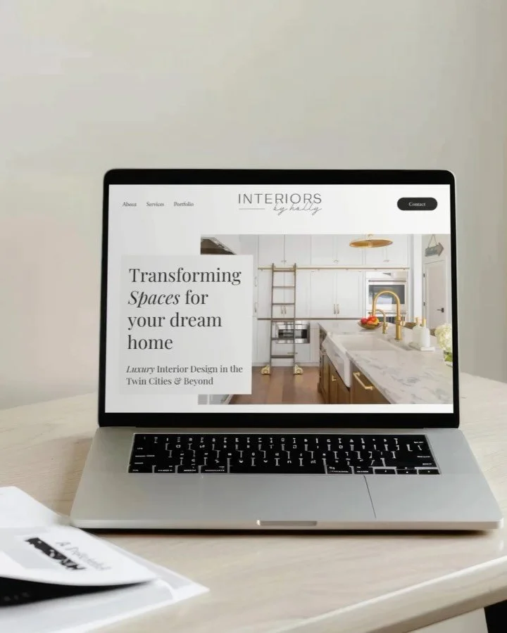 A brand identity for Interiors by Holly that&rsquo;s had quite a journey. I first designed a version back in college in 2012, then had the chance to refine it in 2015. The updated design features a cleaner monogram, serif typography, and a cream-and-