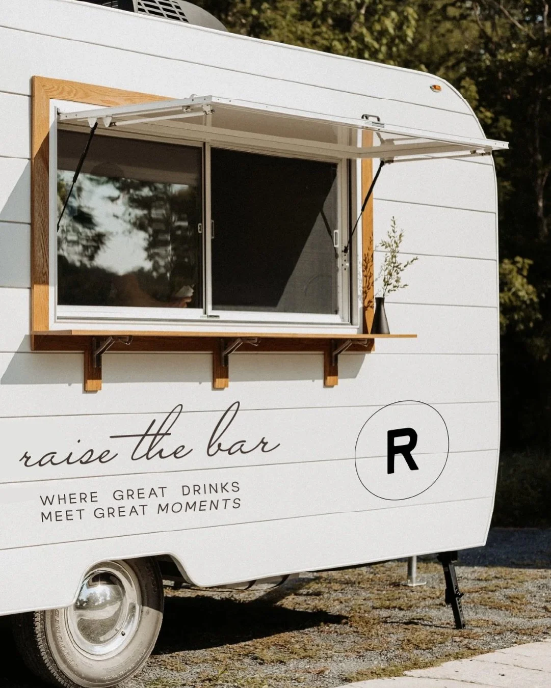 Bringing a brand to life from concept to reality. So excited to share the complete brand identity I designed for Raise the Bar&mdash;a mobile bar experience where great drinks meet great moments. From logo variations and custom illustrations to seein