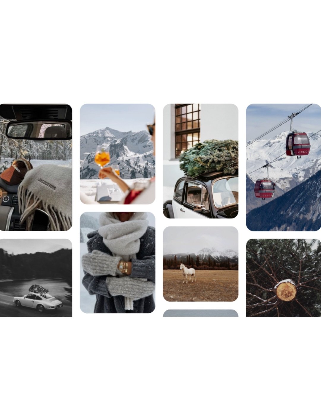 ❄️ Apr&egrave;s everything: cozy knits, mountain air, and that golden hour glow. This season&rsquo;s moodboard pulls straight from the slopes&mdash;soft blues like early morning skies, crisp whites for fresh powder days, sage greens from frosted pine