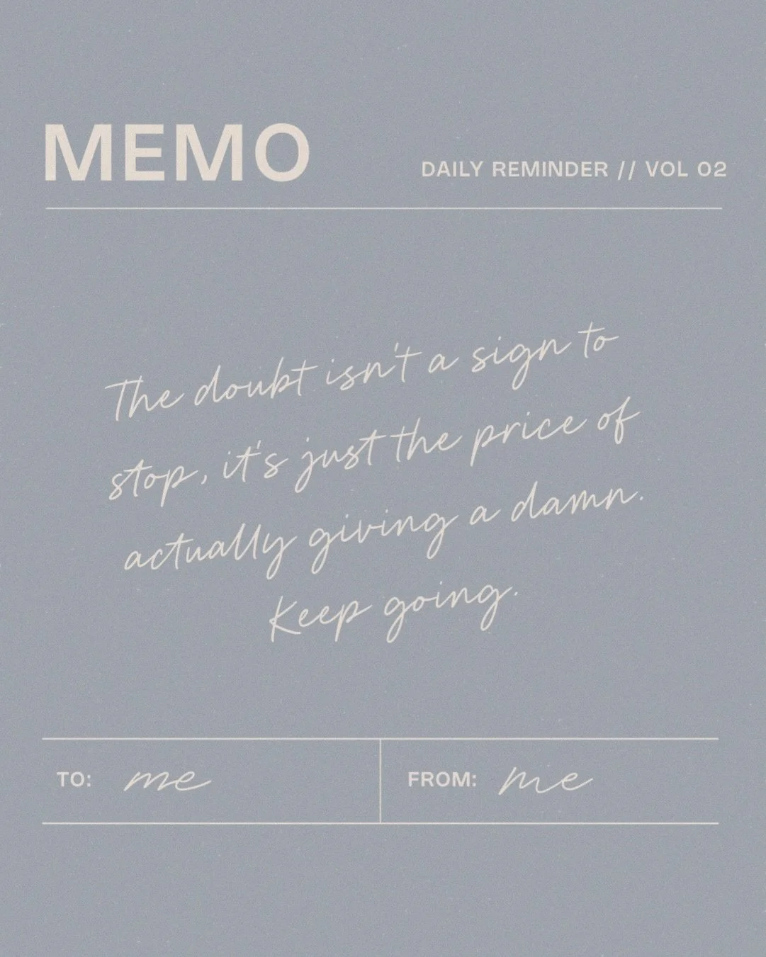 For every creative who&rsquo;s been in their head lately&hellip; same. 🤍