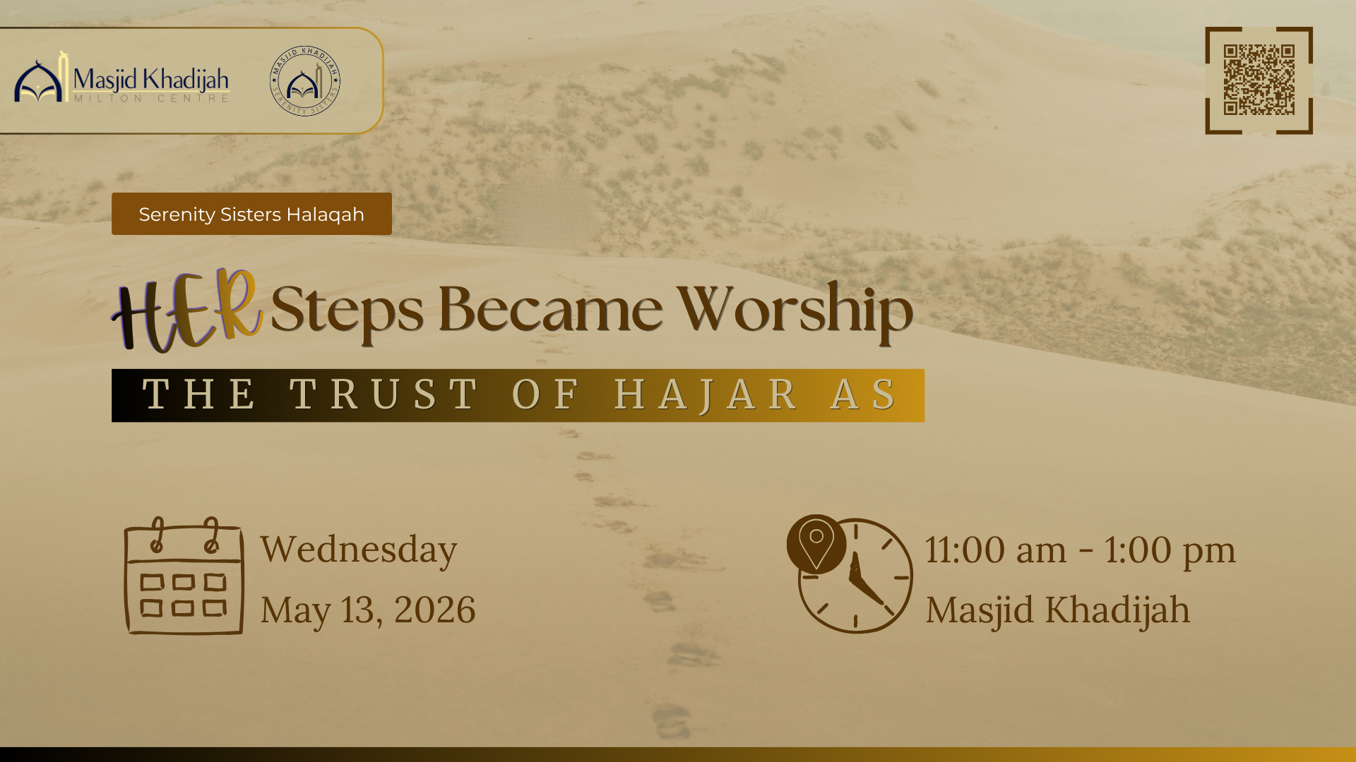 Serenity Sisters Halaqah: The Trust of Hajar (AS)