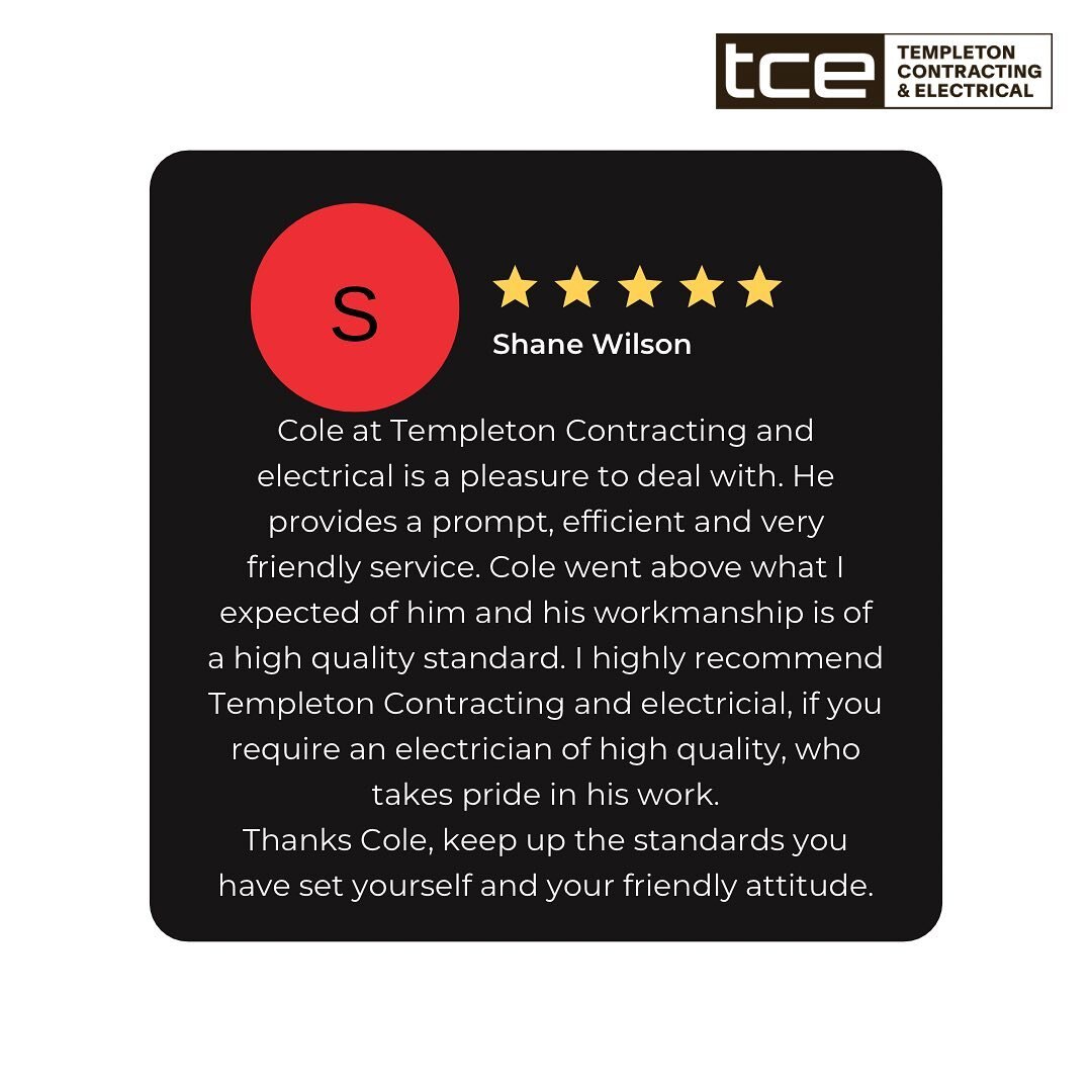 Always great to receive positive feedback from our customers. Thanks Shane for the 5 star review ⭐️