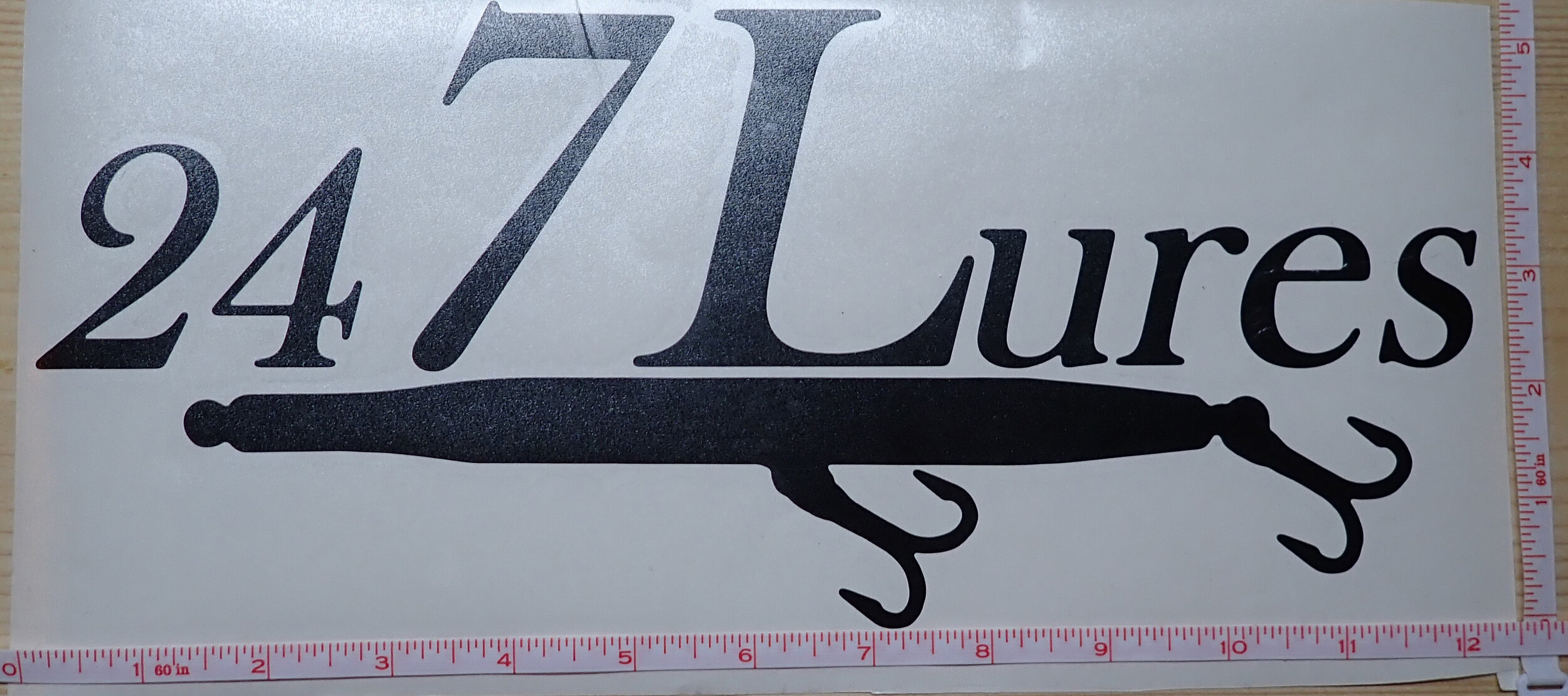 Vinyl Decals - 247 Lures Logo — 247 Lures - Handmade wooden lures