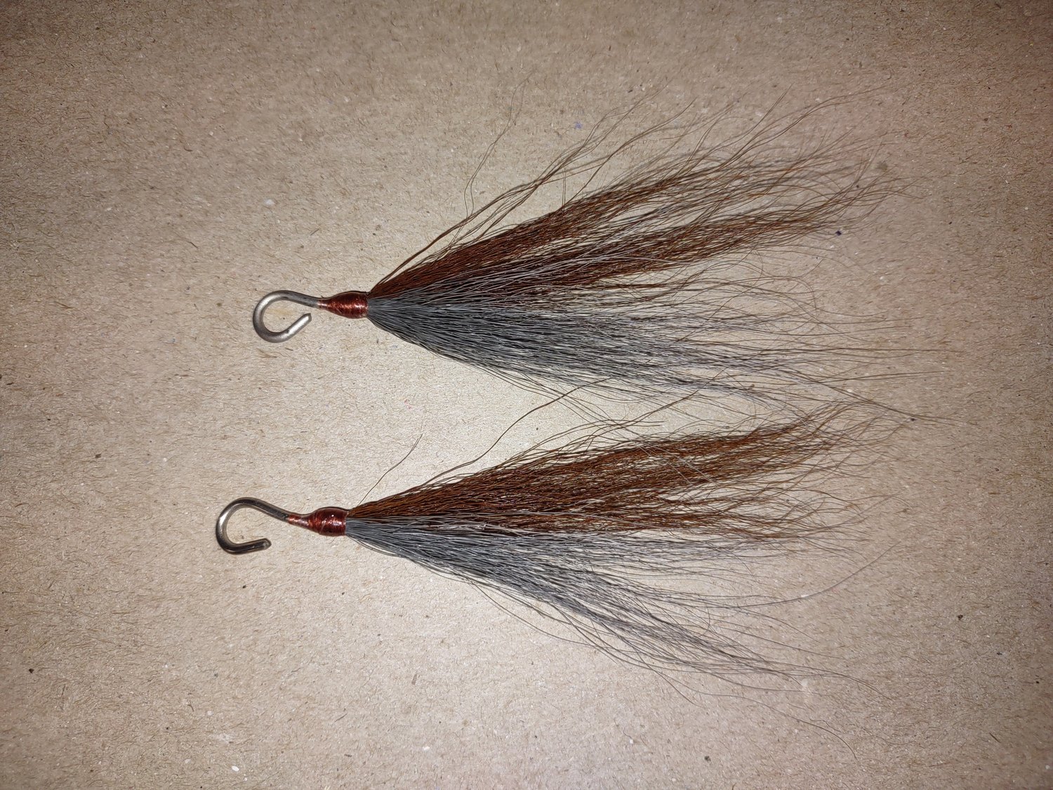 Bucktail Tail Flags (no hook, just wire tag) — 247 Lures - Handmade