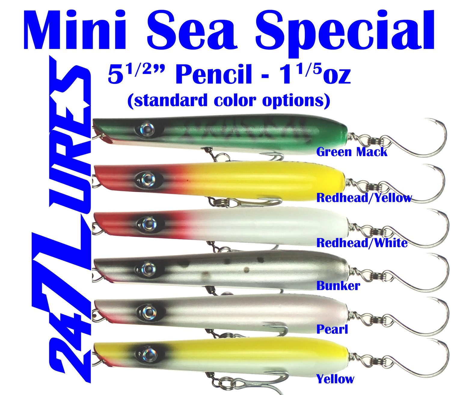 Mini Sea Special - Flat-Bottom Pencil Popper - 5.5 ~1.5oz — 247