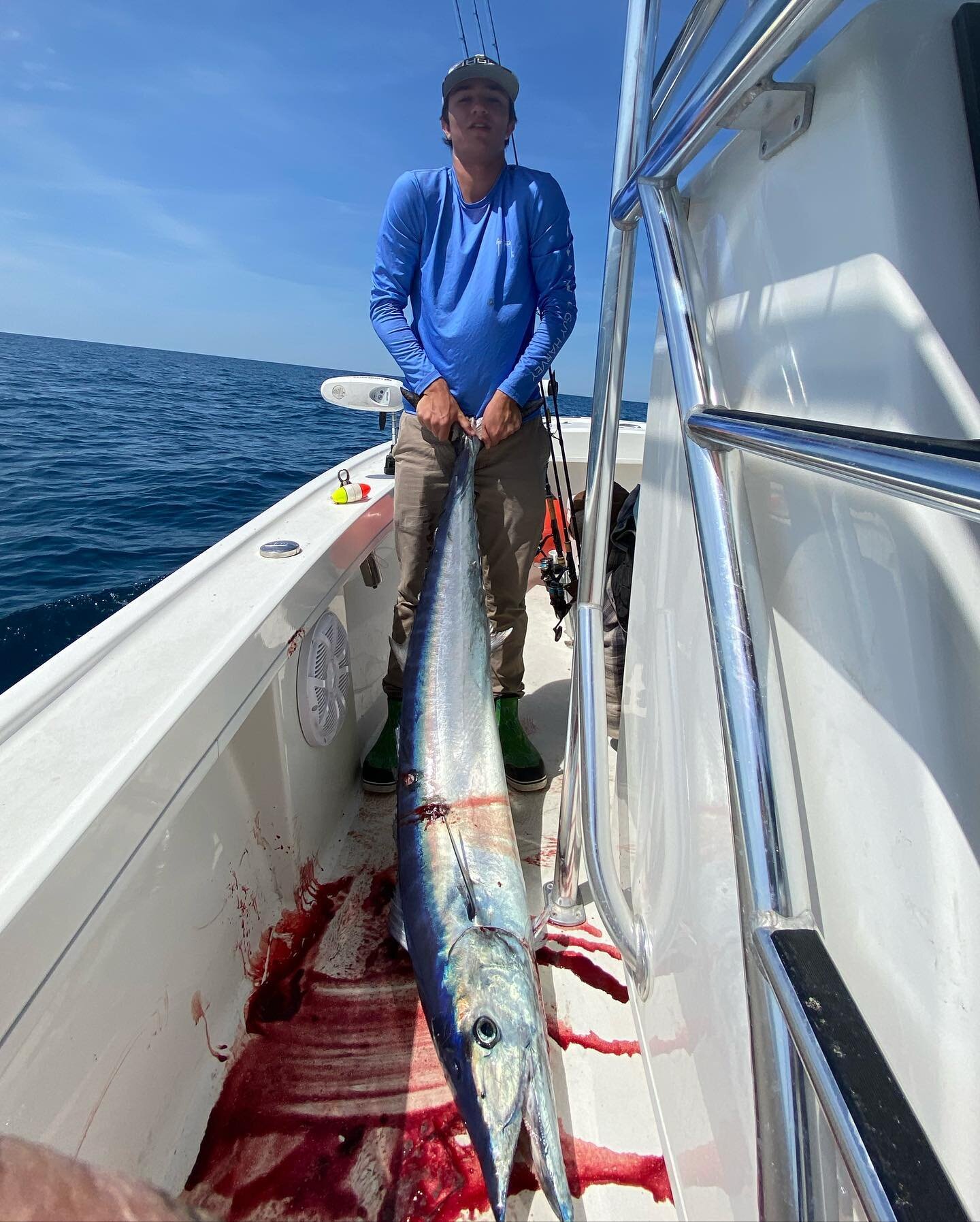 Had the most excellent weather offshore yesterday. Early in the week I decided to take off and try and get to be apart of the latest fashion trend of Live baiting a wahoo. 

What ended up happening was the most wild fish story I&rsquo;ll tell for the