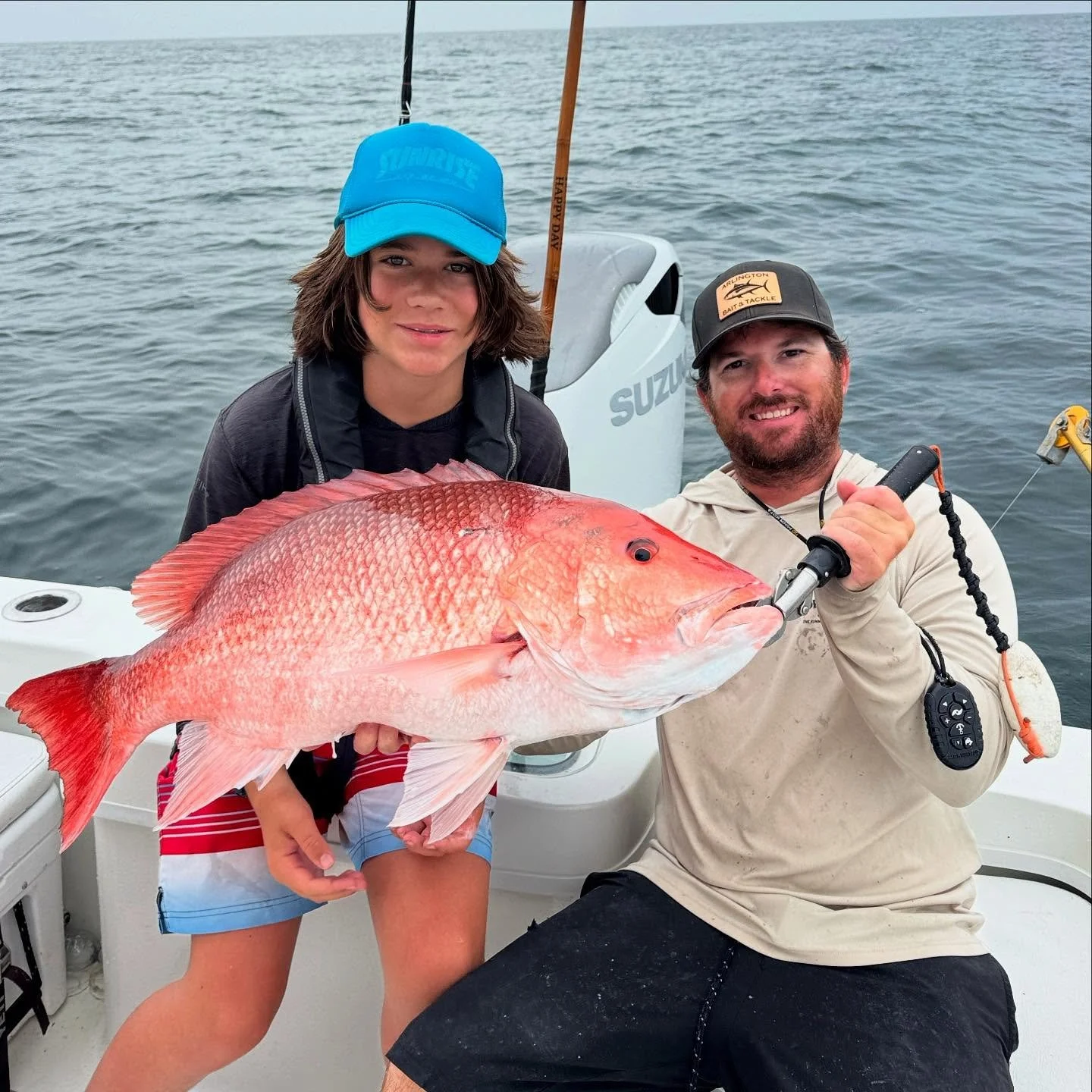 21 pound red snapper. Way to go! 💪