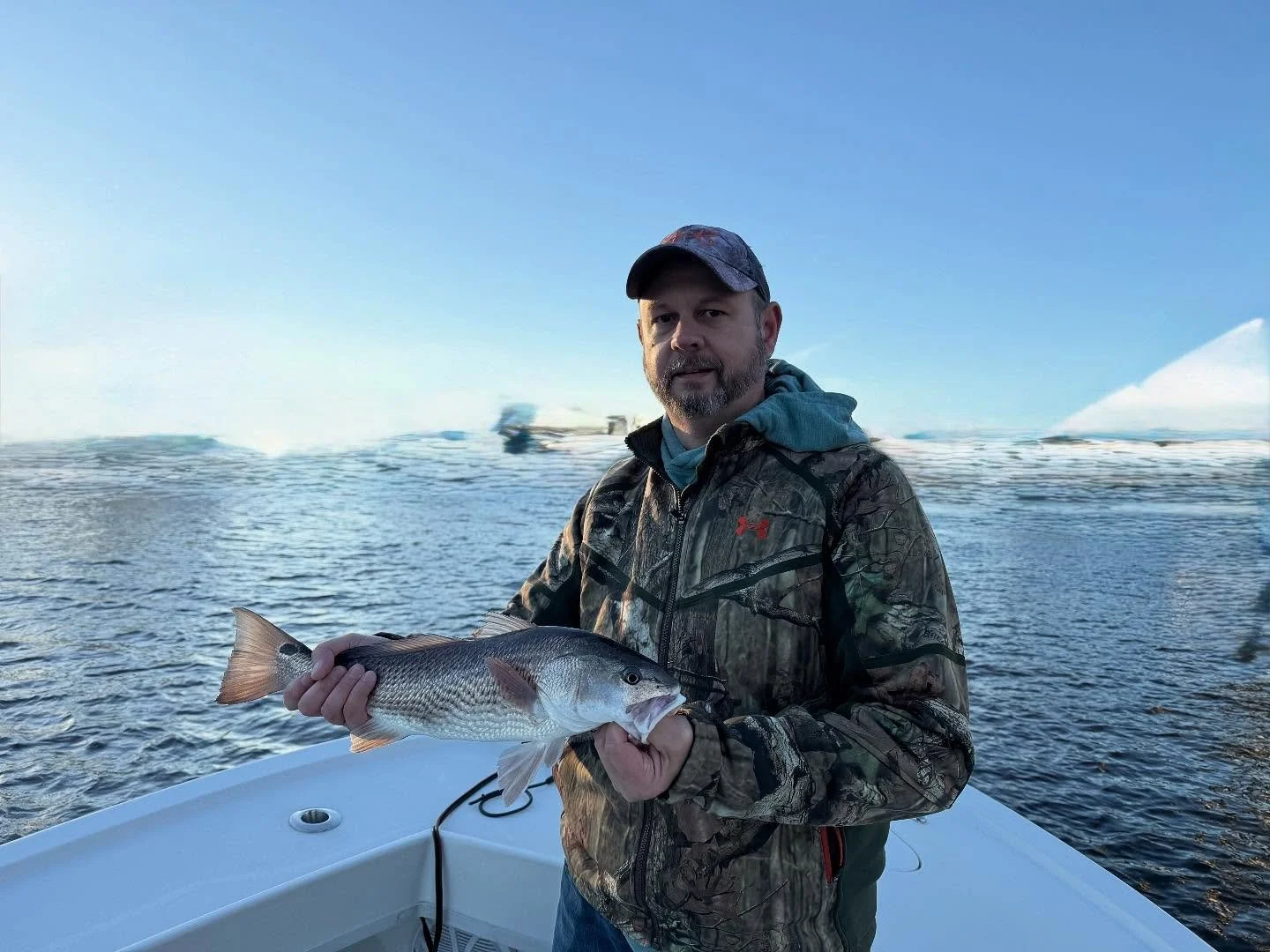 It might have been a bit brutal today. The fishing sure made up for it! Great day bumping around the creeks on a windy day.