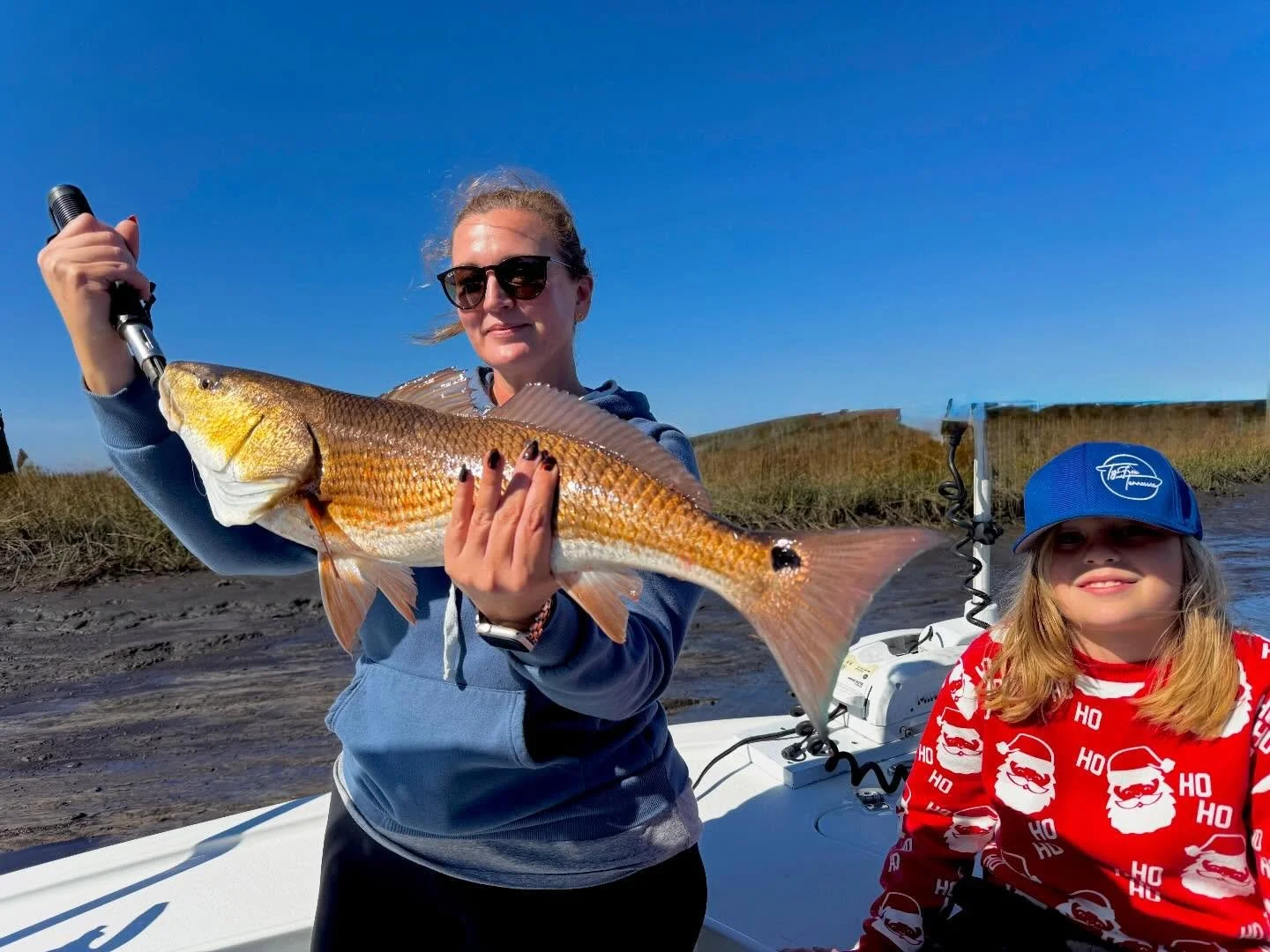 Little Joe was all smack talk reminding us how many fish he was catching&hellip;. Then his mom stepped in and showed him how it was done. 

We had a blast today with some solid winter time low tide bites!