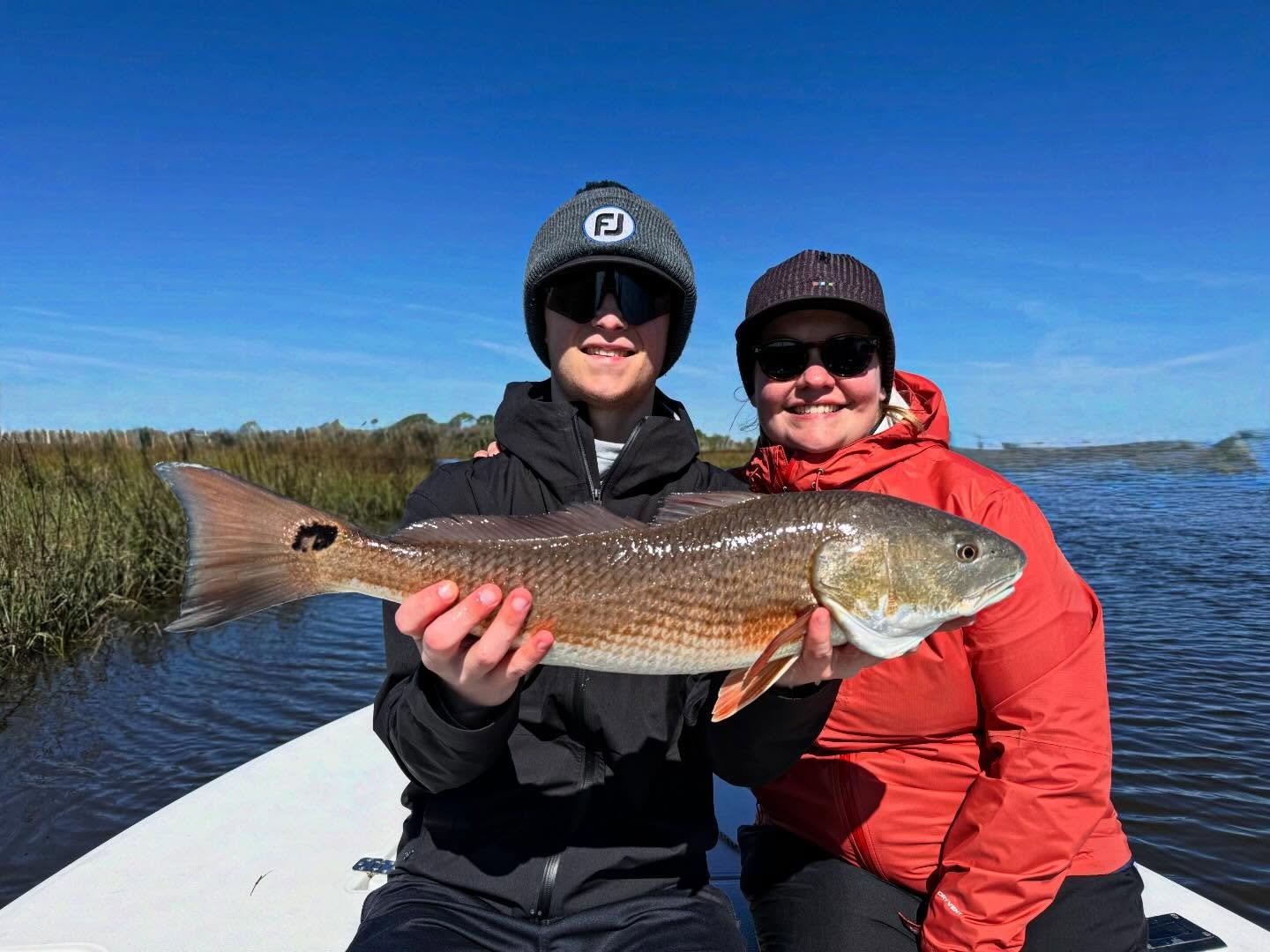 Levi and Molly from Minnesota had no problem with this cold front. 🎣