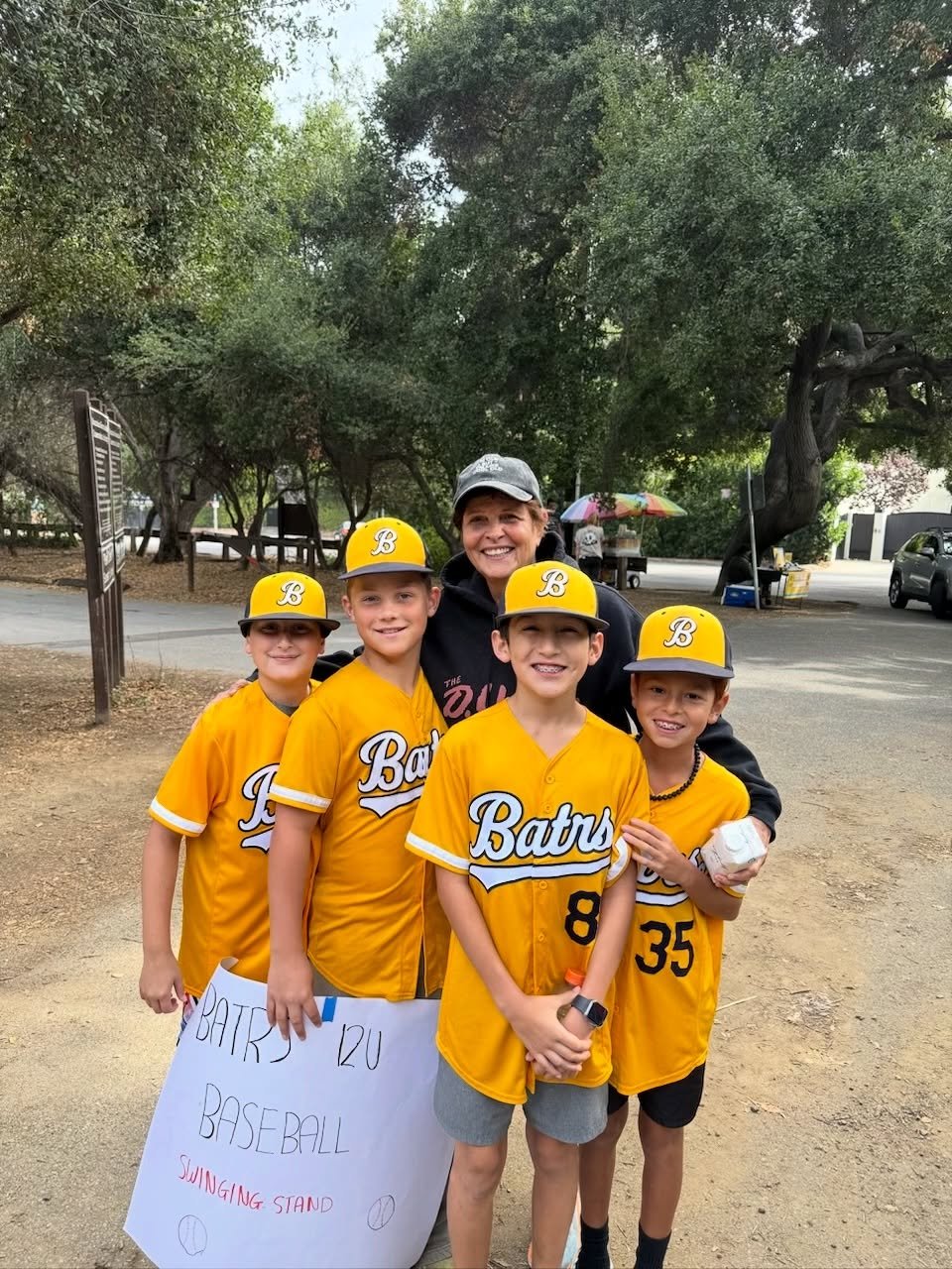 Hiking with Rosie Garcia today and bumped into some little fellas raising money to go play in Cooperstown. So we both donated - and I hope you will too&mdash; to make some little fellas&rsquo; dreams come true!! @batrs2026 in Venmo. C&rsquo;mon &hell