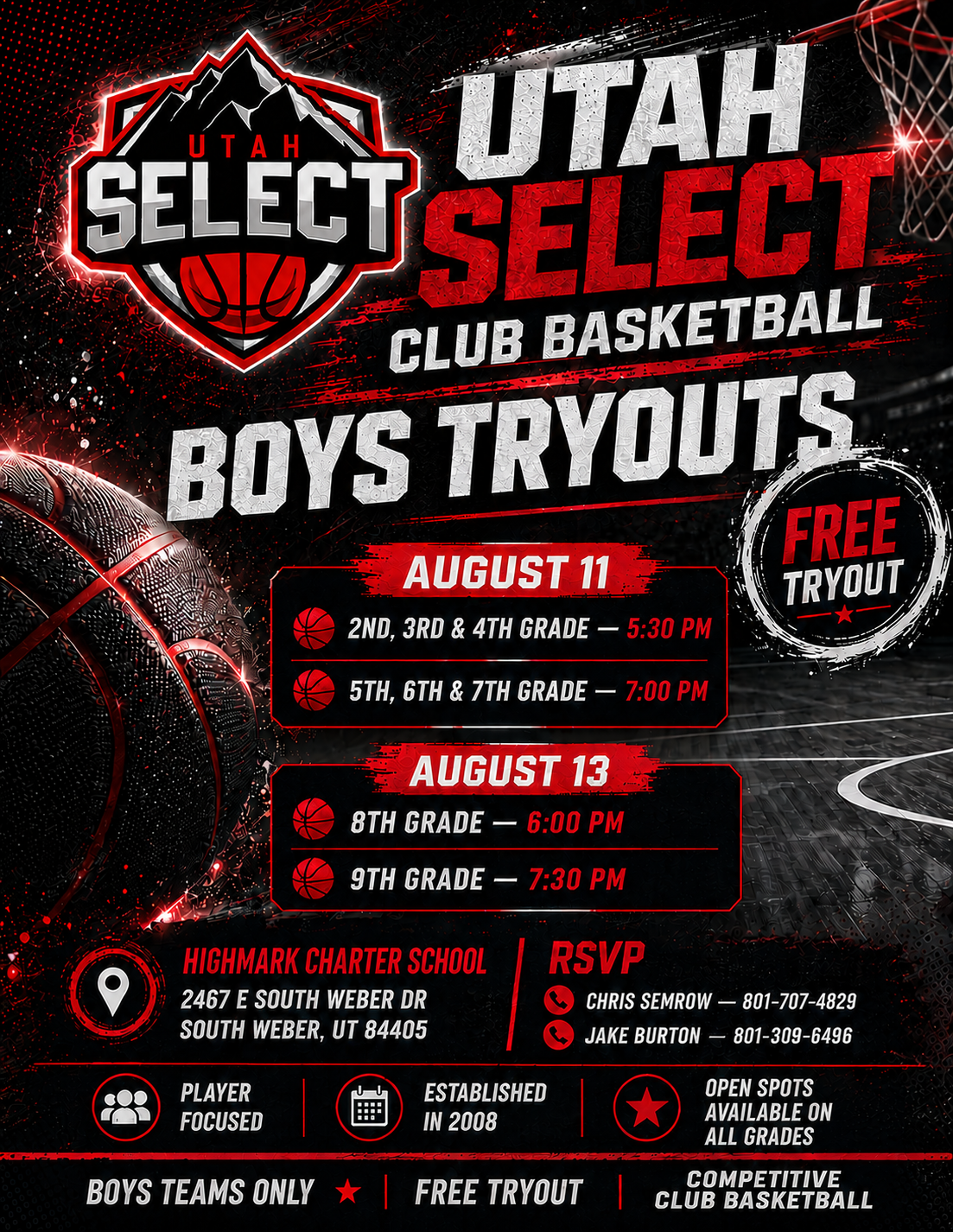 basketball tryouts