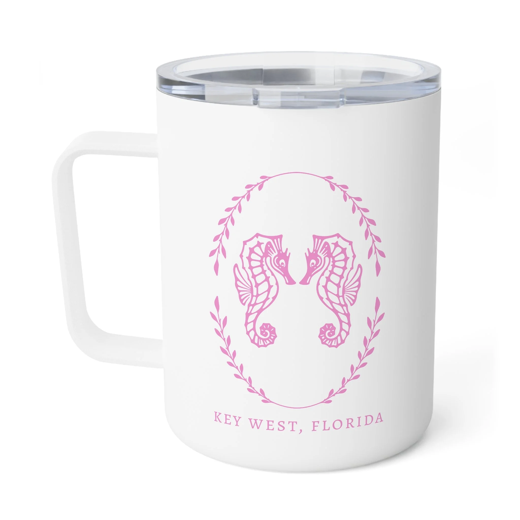 Barefoot Beach Club Insulated Coffee Mug, 10oz - Seas The Day (signature)