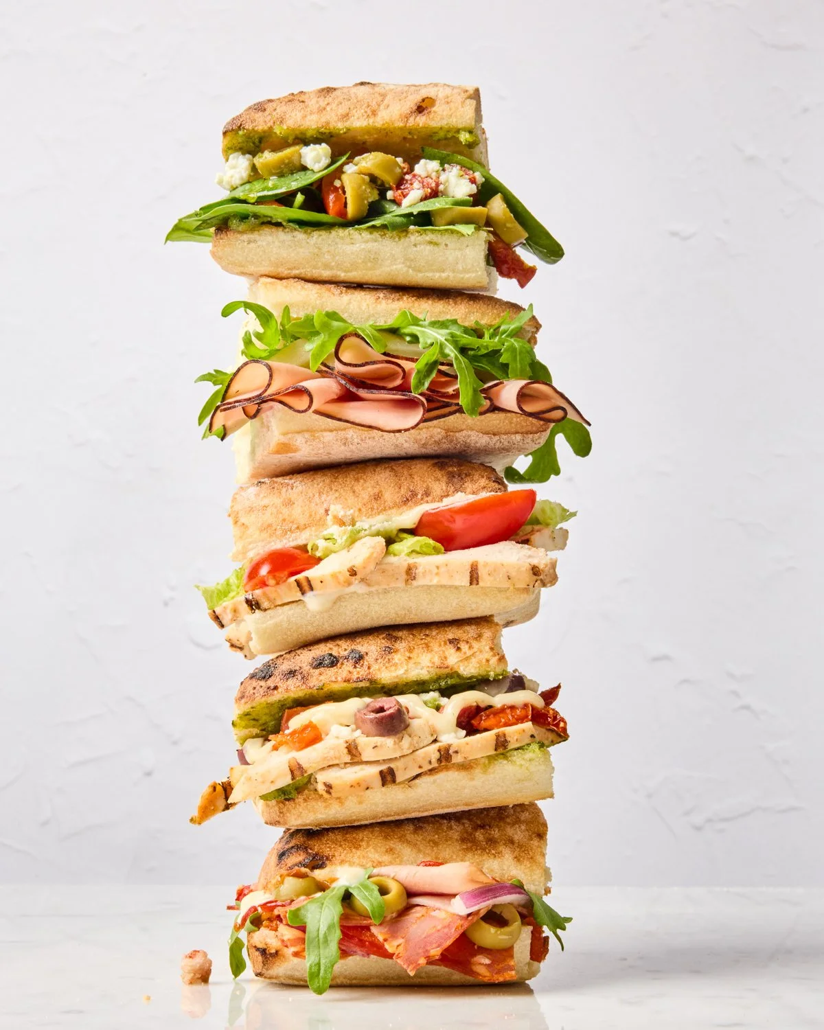 Images of tasty sandwiches by Toronto based food photographer Joanna Wojewoda.