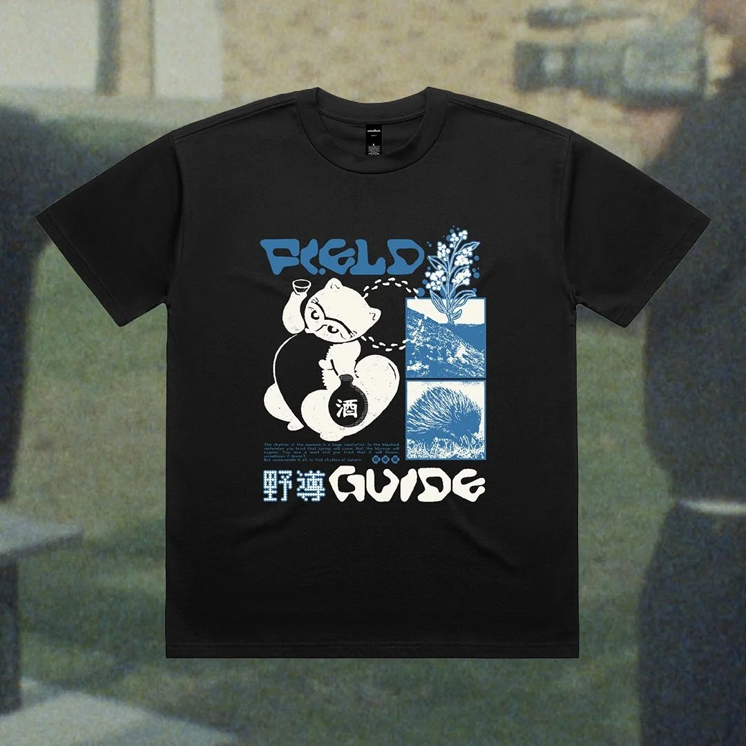 Field Guide oversized tee (Black)