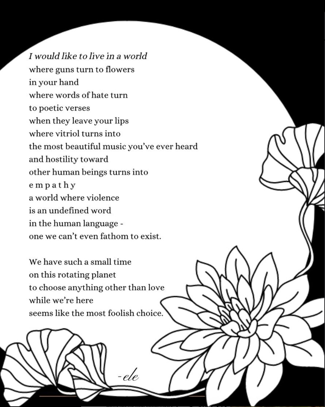 Gorgeous words by @poetry.lane that couldn't be more poignant and full of truth. 🌼 

#poetrylane #poetictruth #poetrymatters