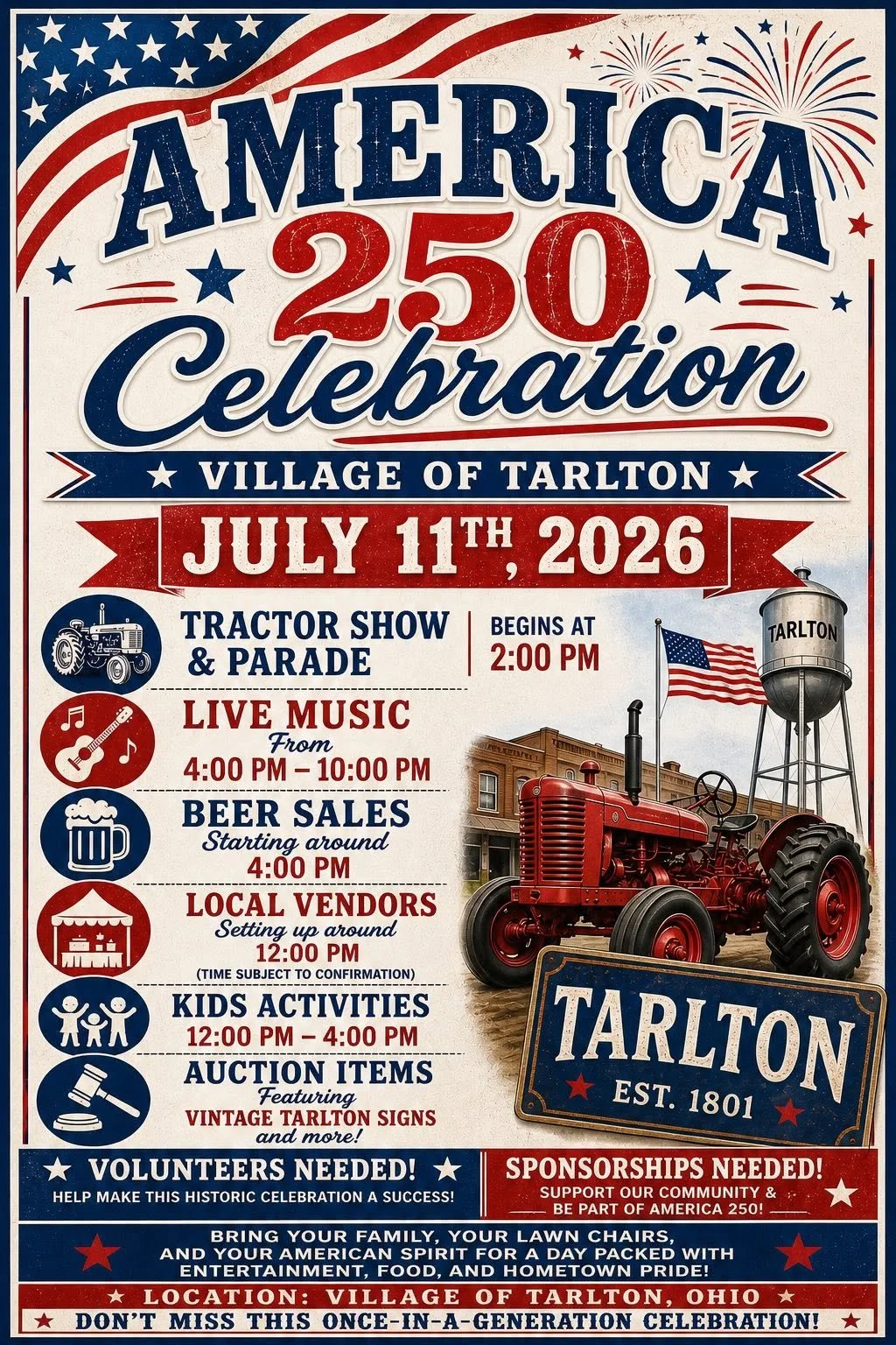 Tarlton America 250 Celebration - July 11
