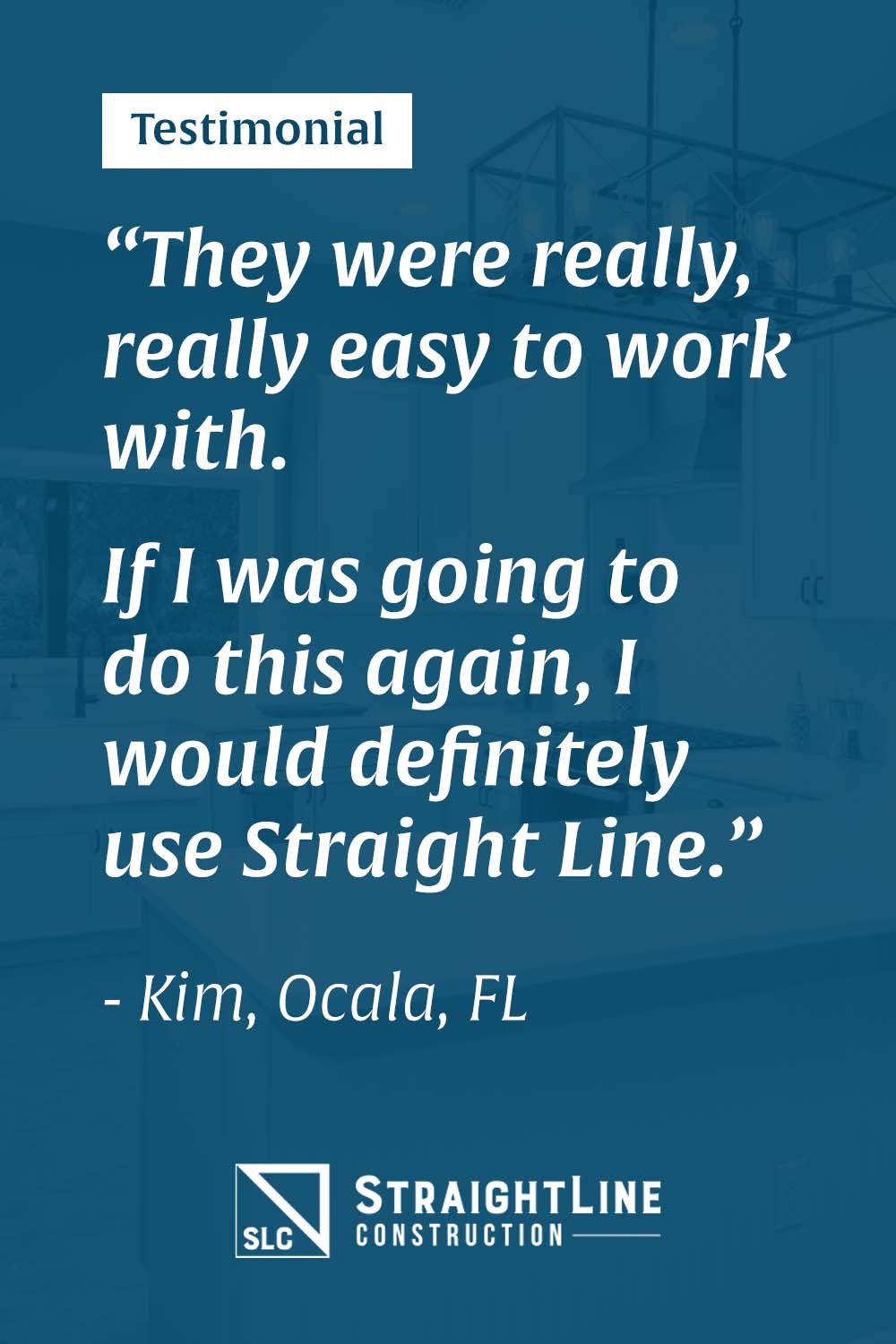 Client testimonial Pinterest template design for social media