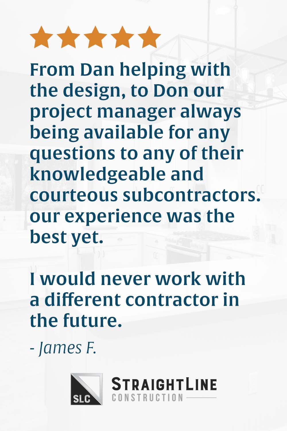 Customer review graphic design template for Pinterest social media posts