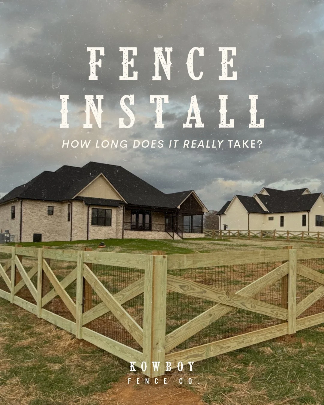 Wondering how long a fence installation really takes? With Kowboy Fence Co., it&rsquo;s simple:⁠
⁠
Week 1: Consultation 🤝⁠
Week 2: Prep &amp; permits 📝⁠
Week 3: Professional install 🔨⁠
⁠
That&rsquo;s it. No endless delays, no drawn-out timelines. 