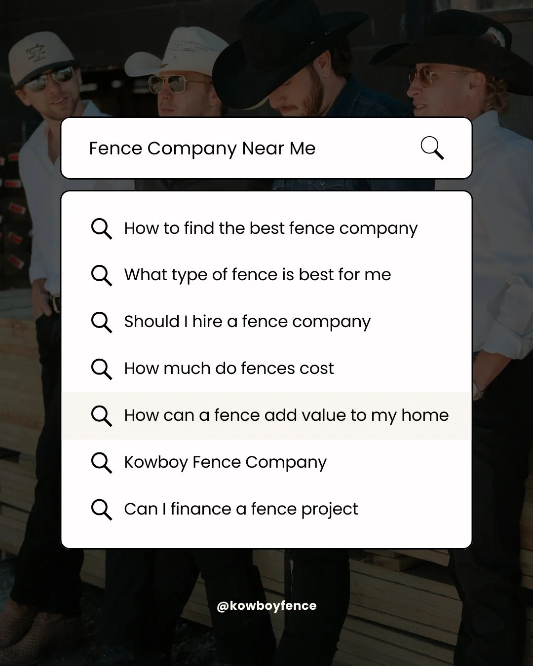 You searched, we delivered. 🤠 From classic wood fences to modern metal builds, Kowboy Fence is your go-to team for quality, craftsmanship, and curb appeal.⁠
⁠
Whether you're looking to boost privacy, add value to your home, or start fresh with a new