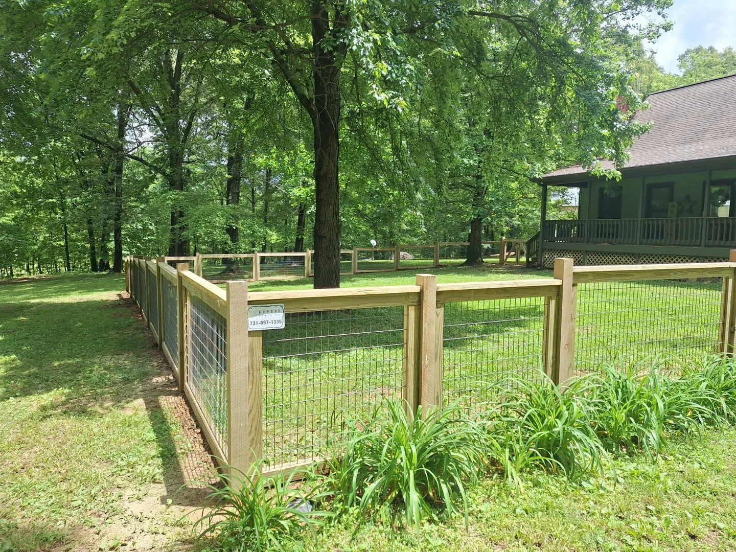 Built for peace of mind and open views. 🌳 This wire panel fence keeps pets safe and the property secure, all while blending seamlessly into the landscape. Comment QUOTE and we'll send you a link to secure your free quote!⁠
⁠
⁠
#Kowboy #KowboyUp #Kow