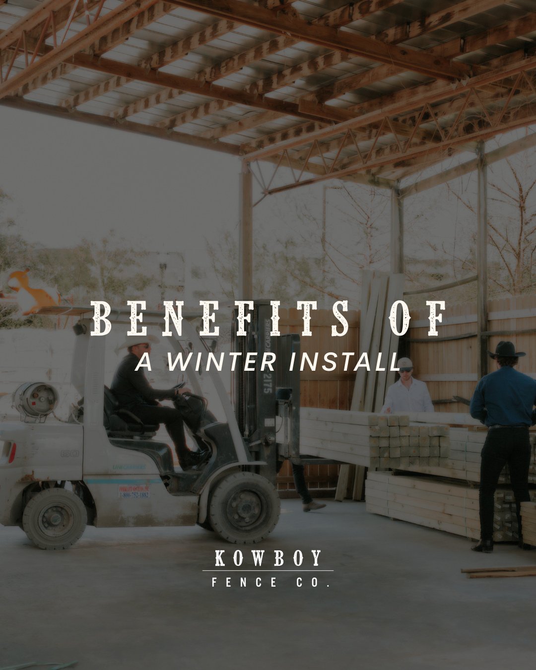 Winter is a great time to install fencing!  With more availability and less demand, you can get on the schedule sooner and be ready to enjoy your fence when warmer weather arrives. Comment QUOTE &amp; our team will send you a link for a complimentary