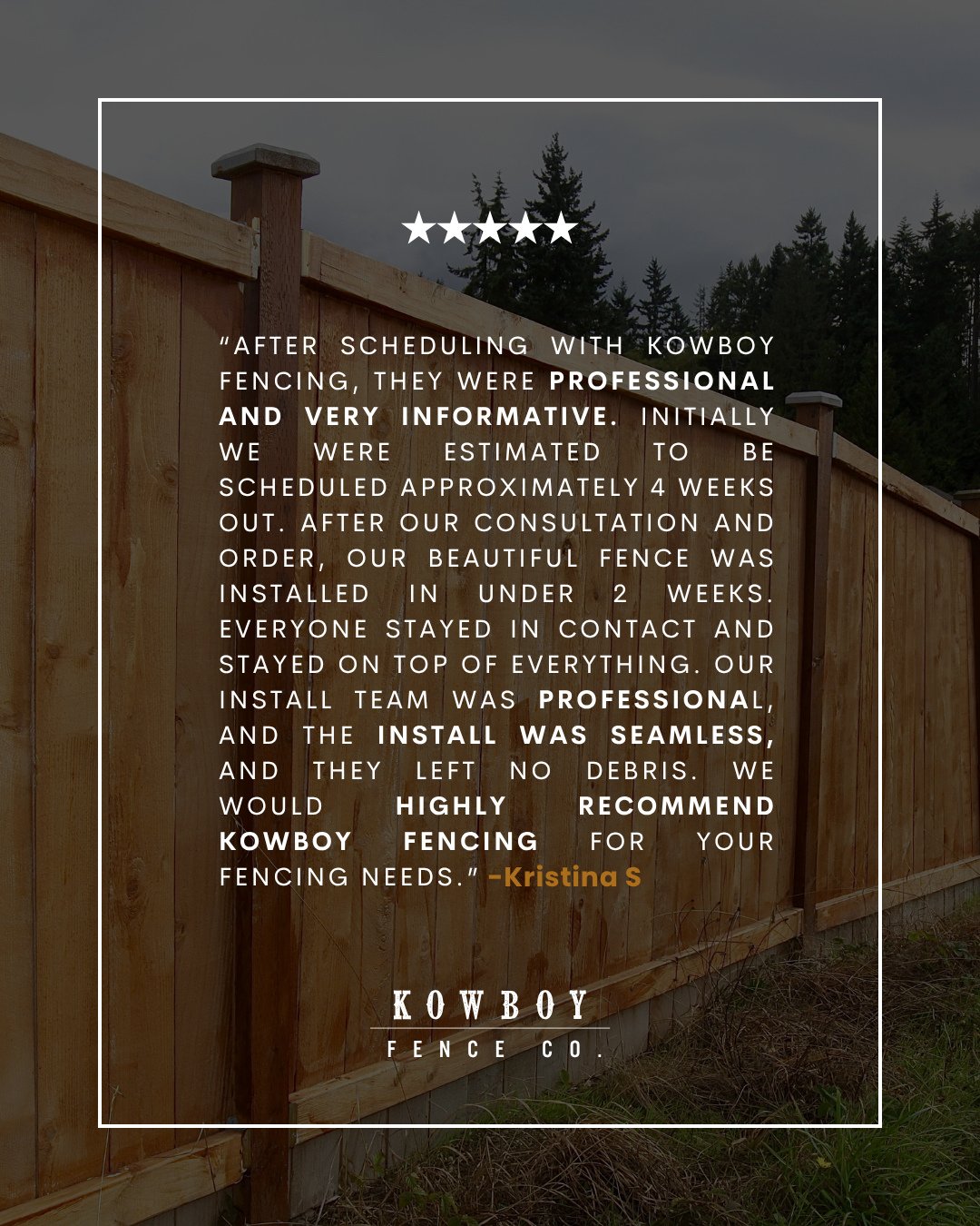 This is what it looks like to work with Kowboy 🤝  Ready to get started? Comment QUOTE &amp; we'll dm you to get started. ⁠
⁠
⁠
⁠
#Kowboy #KowboyUp #KowboyFence #NashvilleTN #JacksonTN #MemphisTN #KnoxvilleTN #HuntsvilleAL #FenceContractor #FencingCo