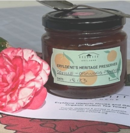 MOTHERS' DAY - PRESERVED FAVOURITES

A wrapped gift of home-made orange marmalade, a vintage teaspoon and an exclusive Eryldene cotton tea towel &ndash; enjoy a special treat plus a keepsake of the day.

The marmalade is made exclusively for Eryldene