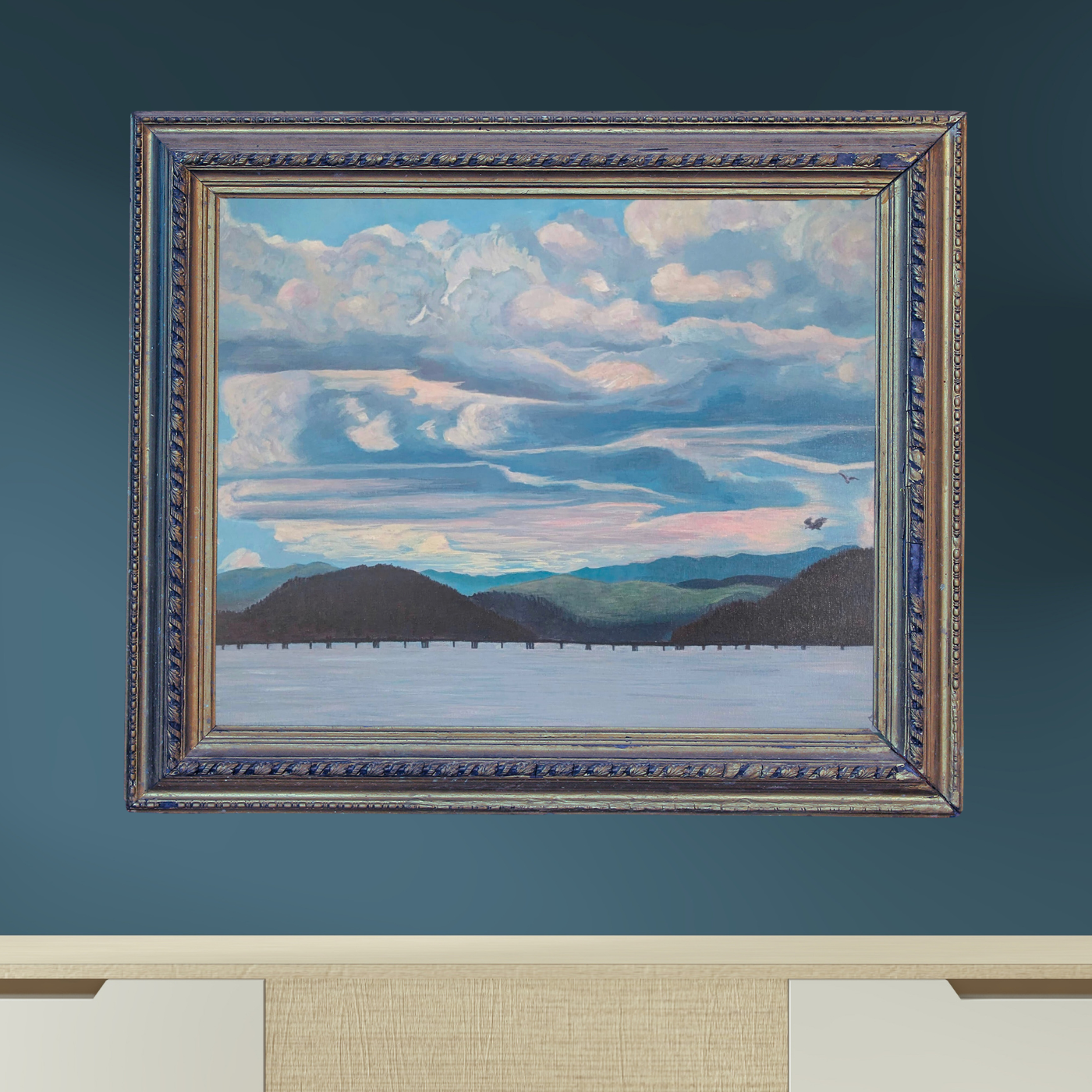 Brown Turquoise Artistic Frame and Painting Album Cover.png