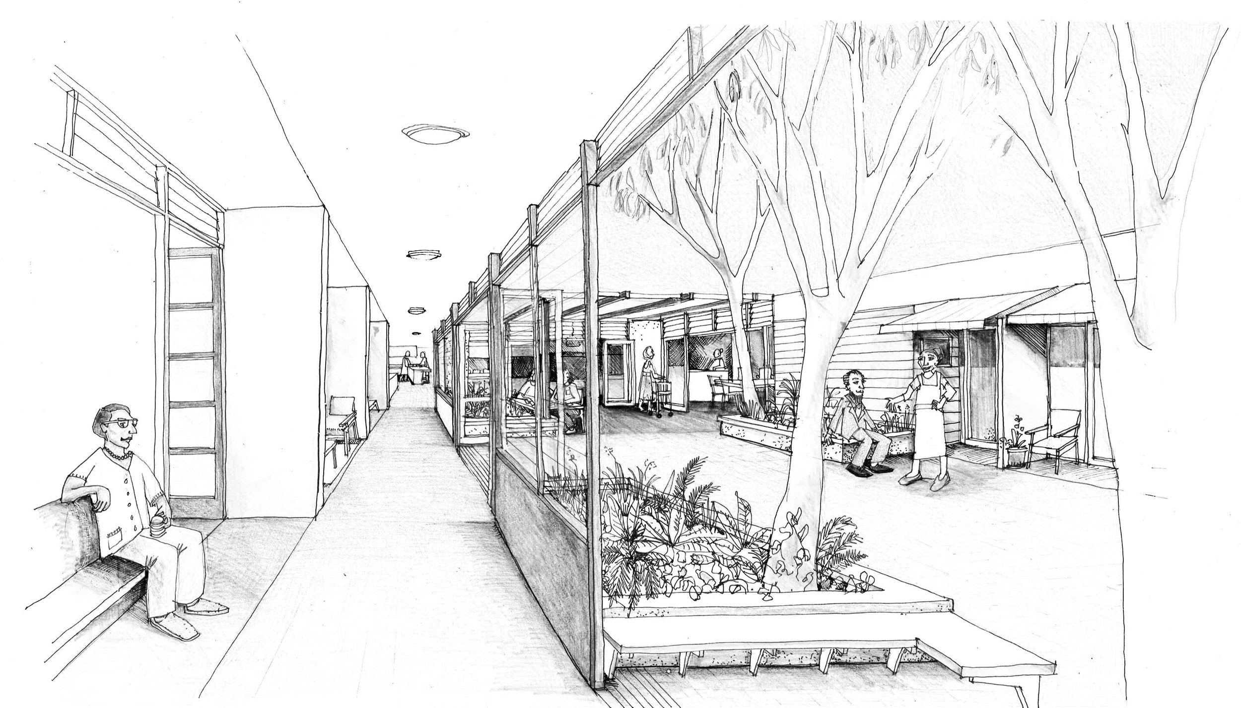 RAAFA RAC significant improvements
- review of eight sites in and around Perth, including aged care, retirement living and licensed clubs inline with the client's priorities of increasing capacity and addressing dementia design principles.