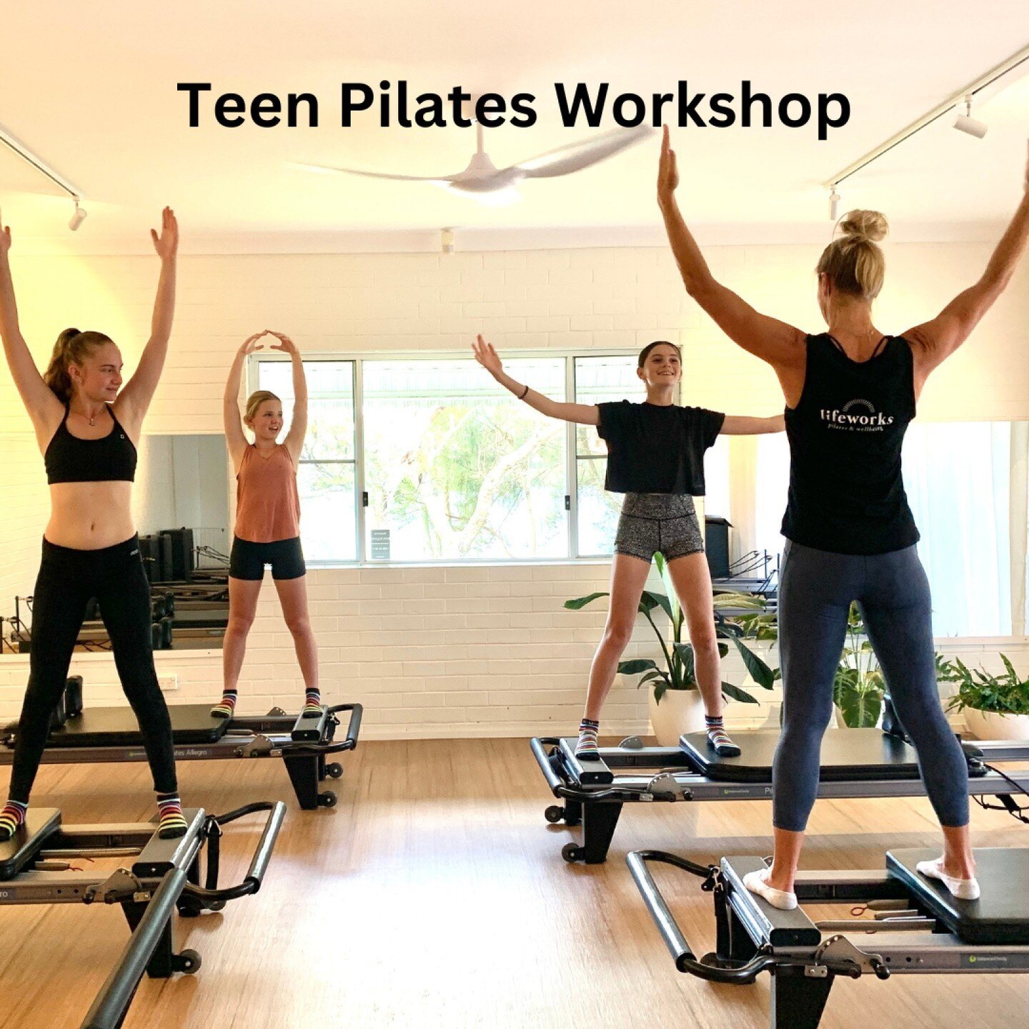 On Wednesday April 17th our wonderful instructor Kellie Coates is offering a &ldquo;Teen Pilates and Wellbeing Workshop&rdquo;. Kellie will work with your teen on joint stability, core strength and balance, mind/body awareness, positive psychology an