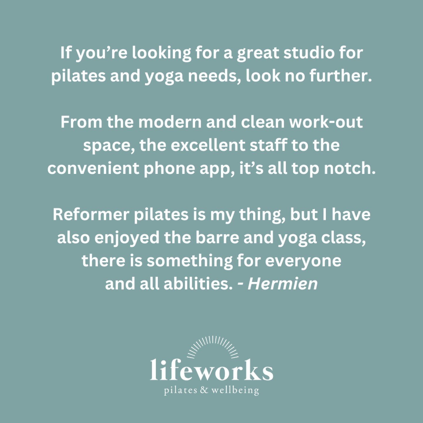 We strive for high quality and excellence across the studio, so that we can offer our clients the best possible experience! 

#pilates #lifeworkspilates #reformerpilates #clinicalpilates #theballinawave #discoverballina #ballinanow #eastballina #suff
